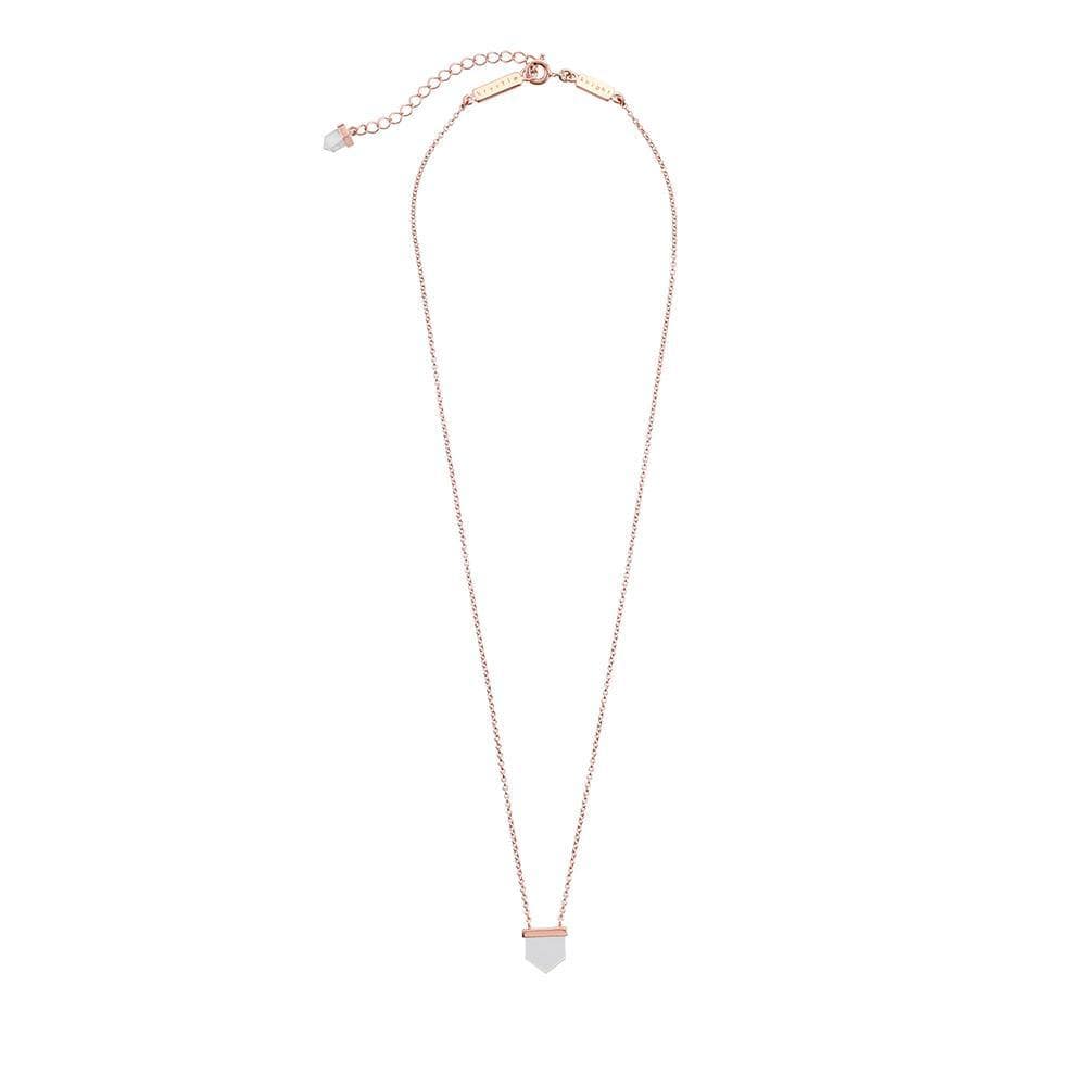 mini aurora crystal necklace 24K Rose Gold Plated by Krystle Knight