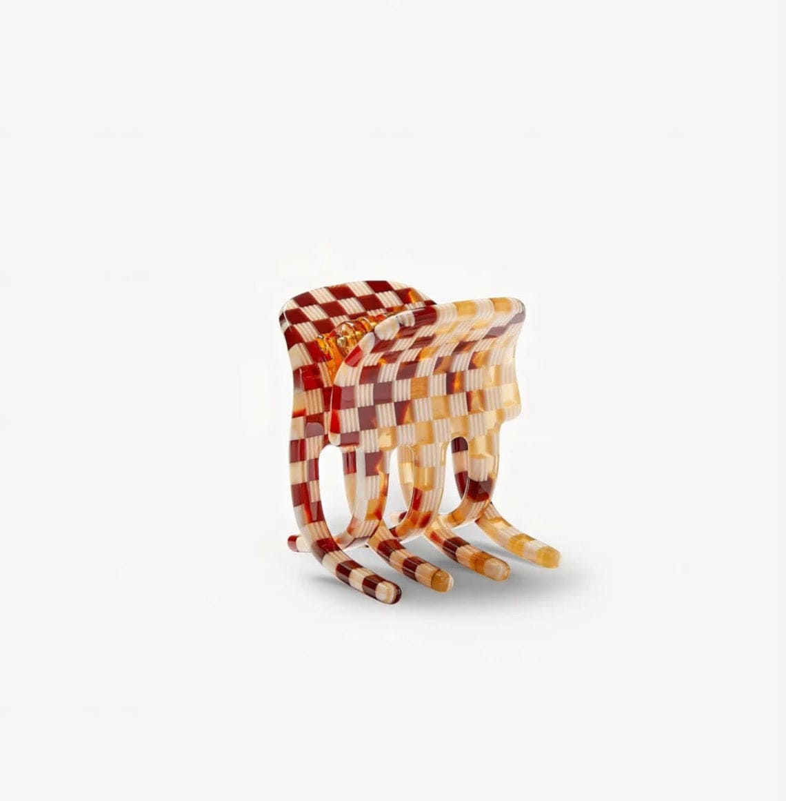 Mini Hair Claw - 6 Colours Tortoise Checker by Machete