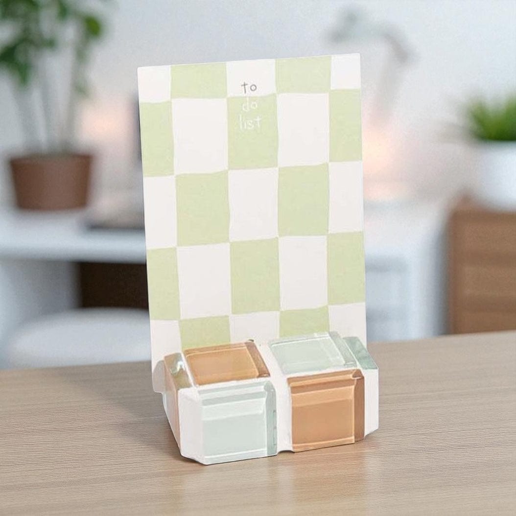 Mini Tile Picture Stand - Hazelnut Milk Chocolate by Subtle Art Studios
