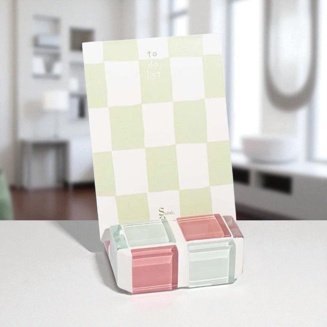 Mini Tile Picture Stand - Pink Himalayan Milk Chocolate by Subtle Art Studios