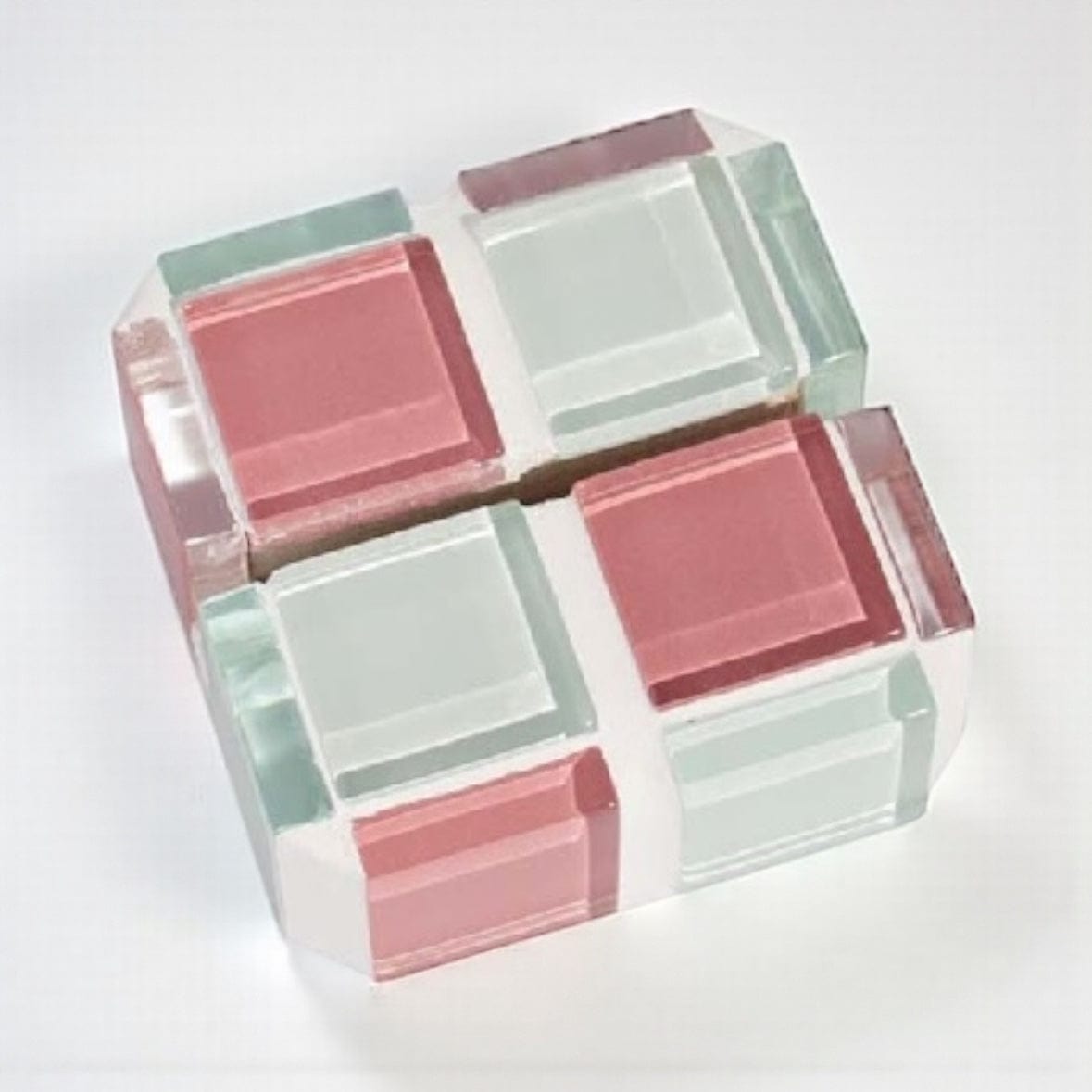 Mini Tile Picture Stand - Pink Himalayan Milk Chocolate by Subtle Art Studios