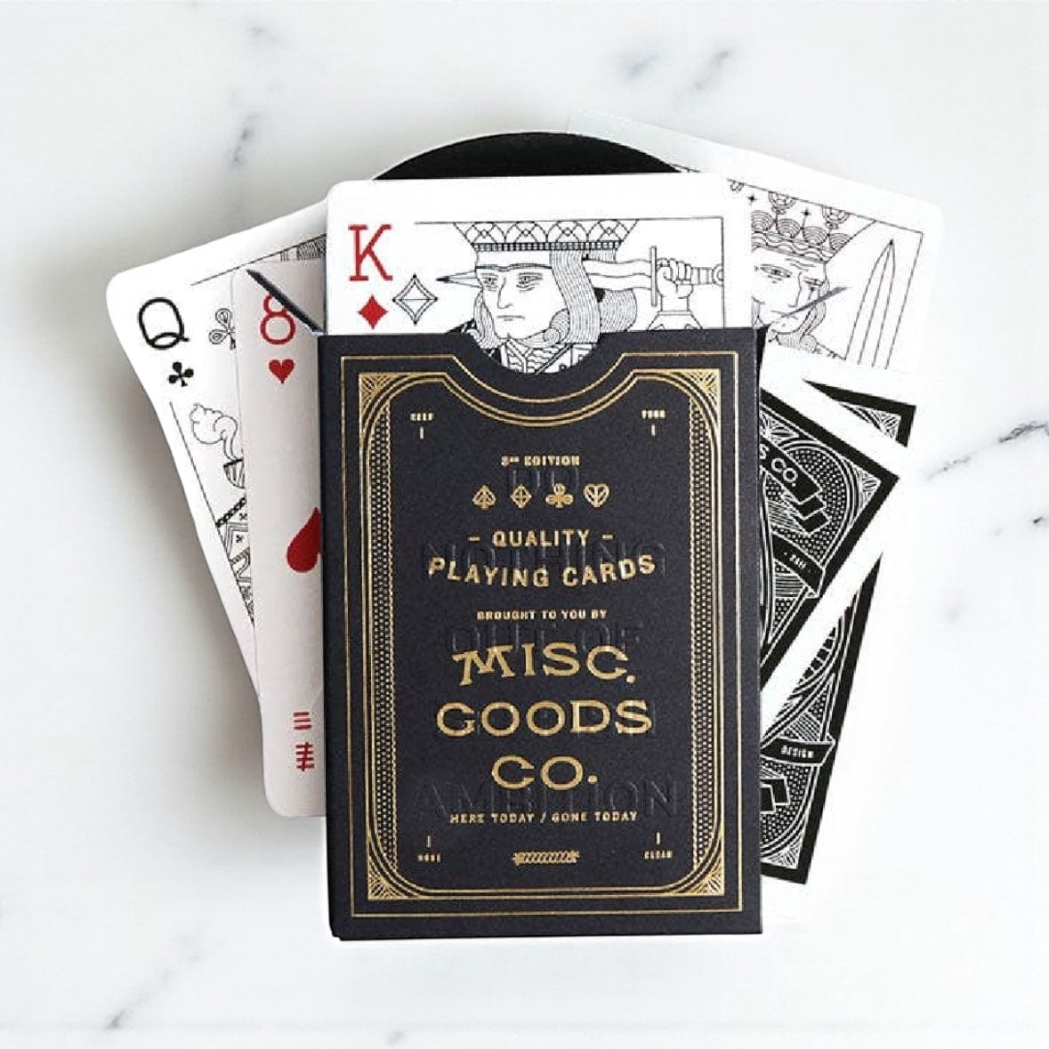 Misc Goods Co. Premium Grade Black Playing Cards by Misc Goods Co.