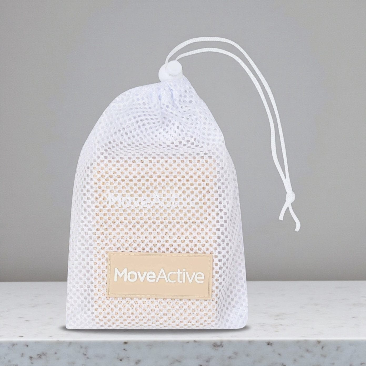 MoveActive Medium Resistance Band – Almond  Pilates, Yoga & Strength Training by MoveActive