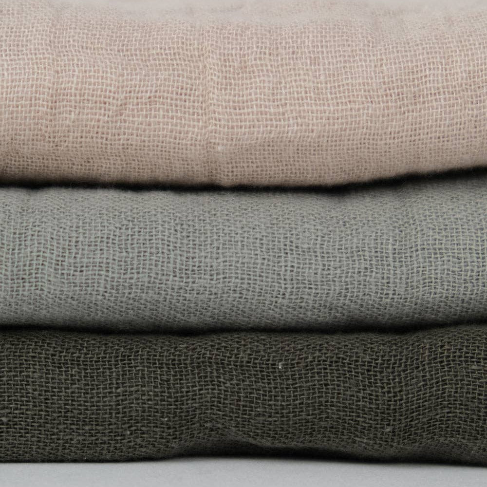Muslin Wash Cloths (3 Pack) - Moss, Sage & Oat by Babu