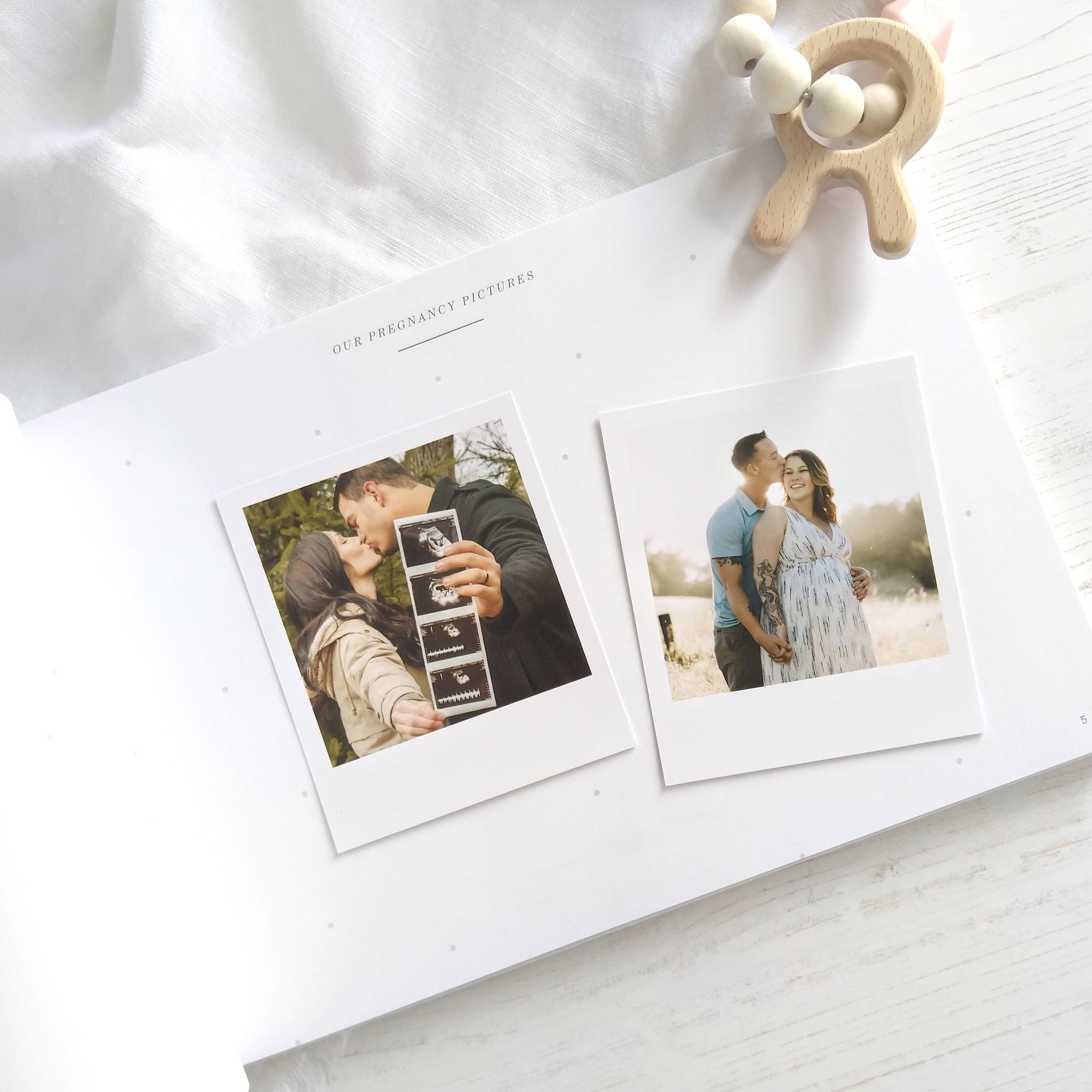 My Baby Journal (Ivory) newborn keepsake memory book gift by Blush And Gold