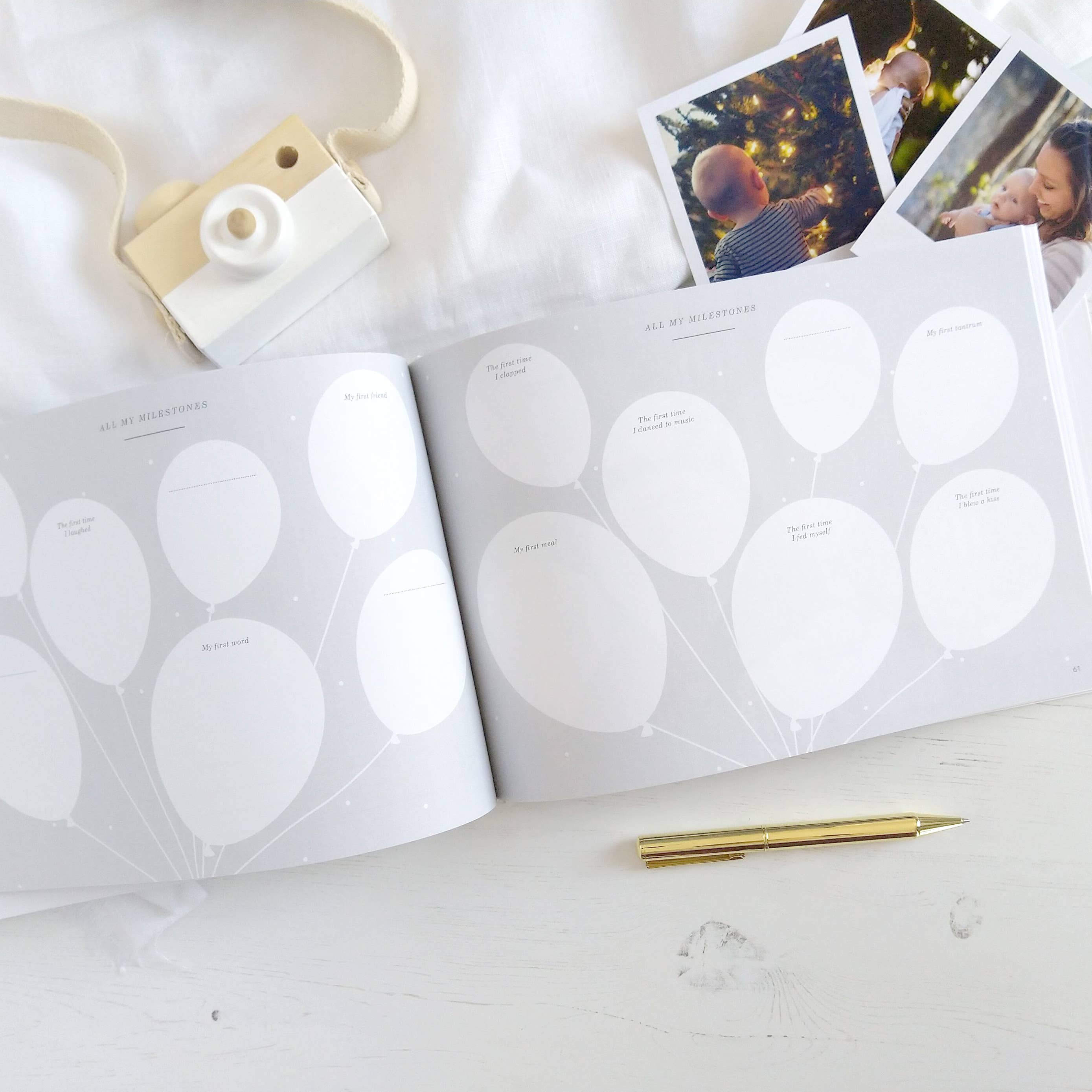 My Baby Journal (Ivory) newborn keepsake memory book gift by Blush And Gold