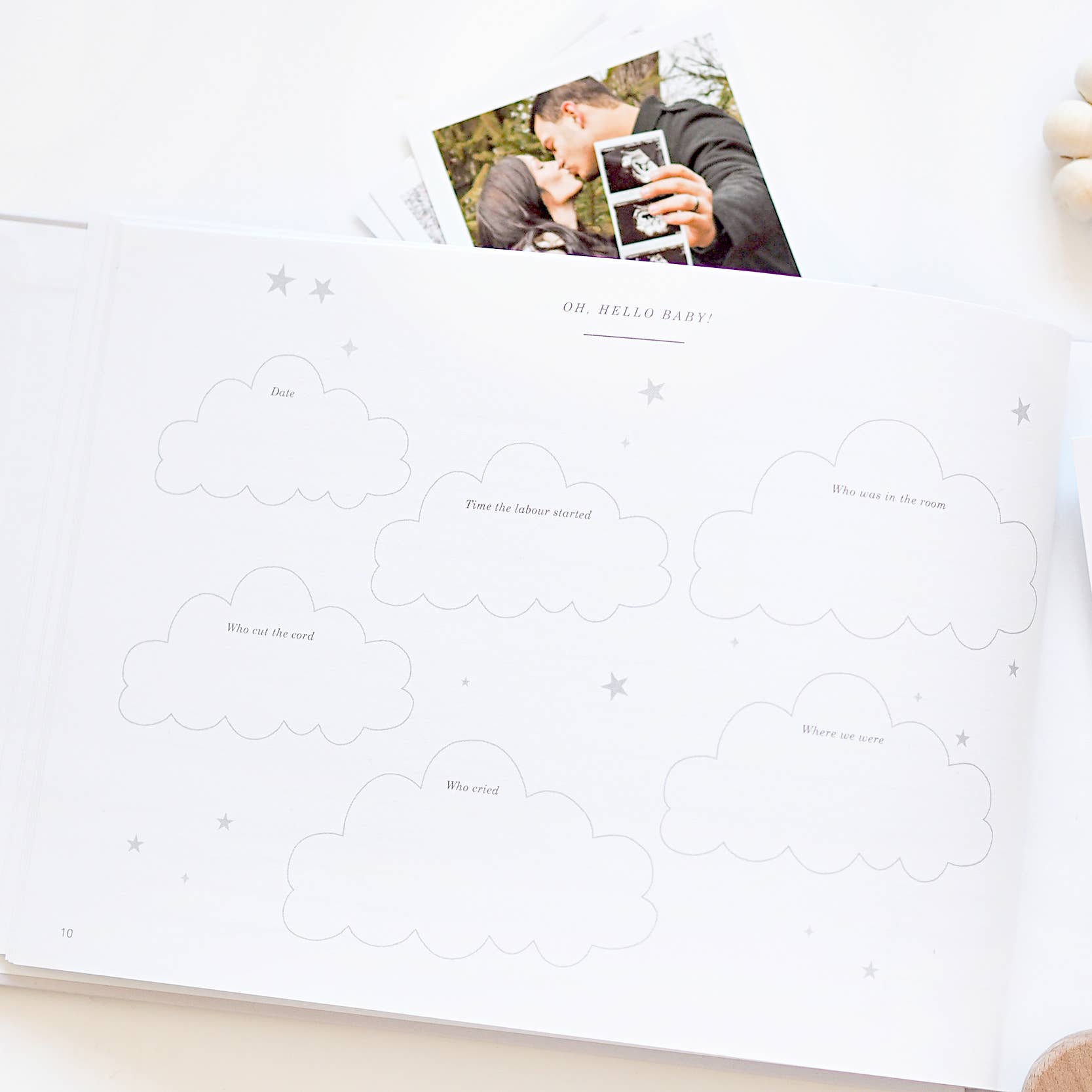 My Baby Journal (Ivory) newborn keepsake memory book gift by Blush And Gold