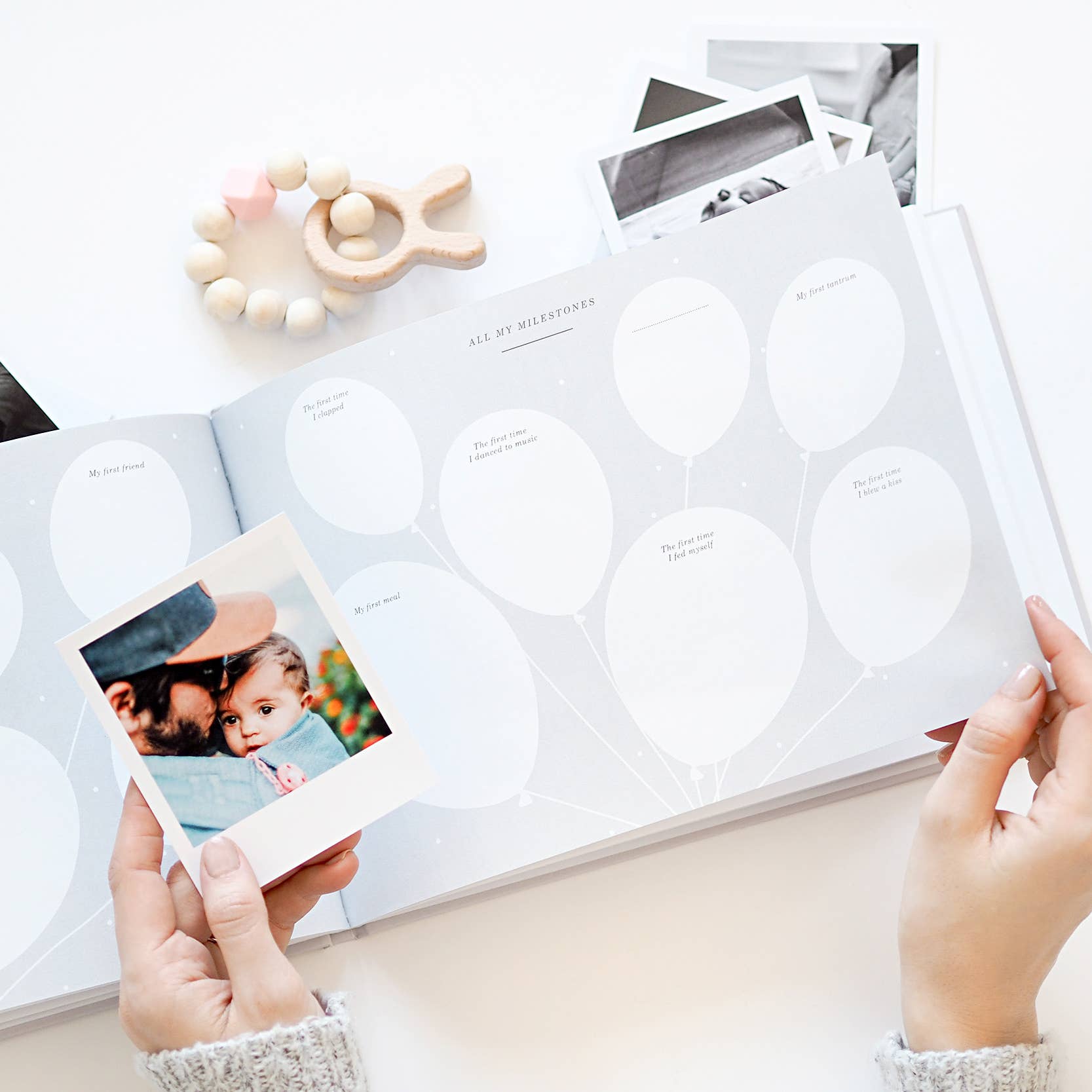 My Baby Journal (Ivory) newborn keepsake memory book gift by Blush And Gold