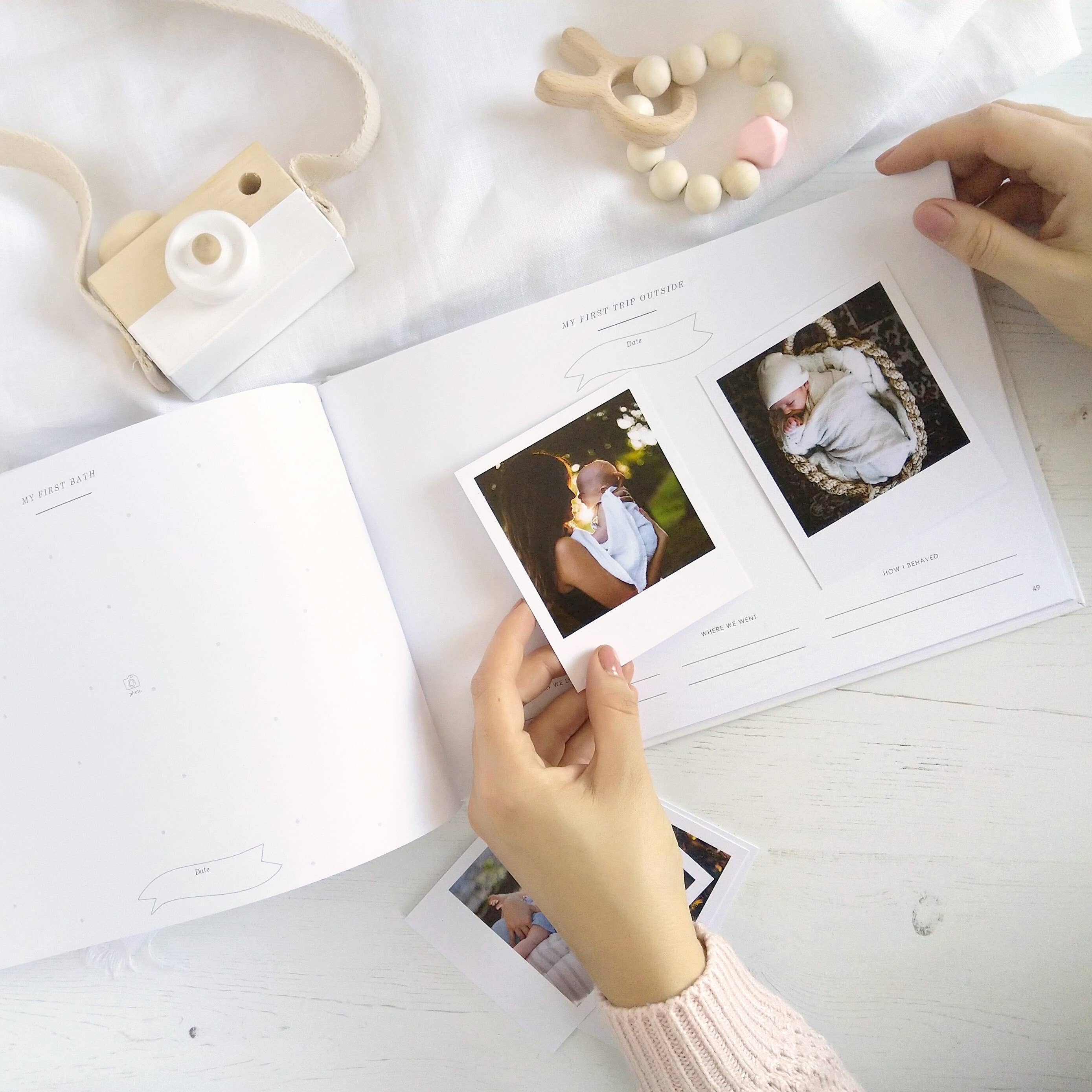 My Baby Journal (Ivory) newborn keepsake memory book gift by Blush And Gold