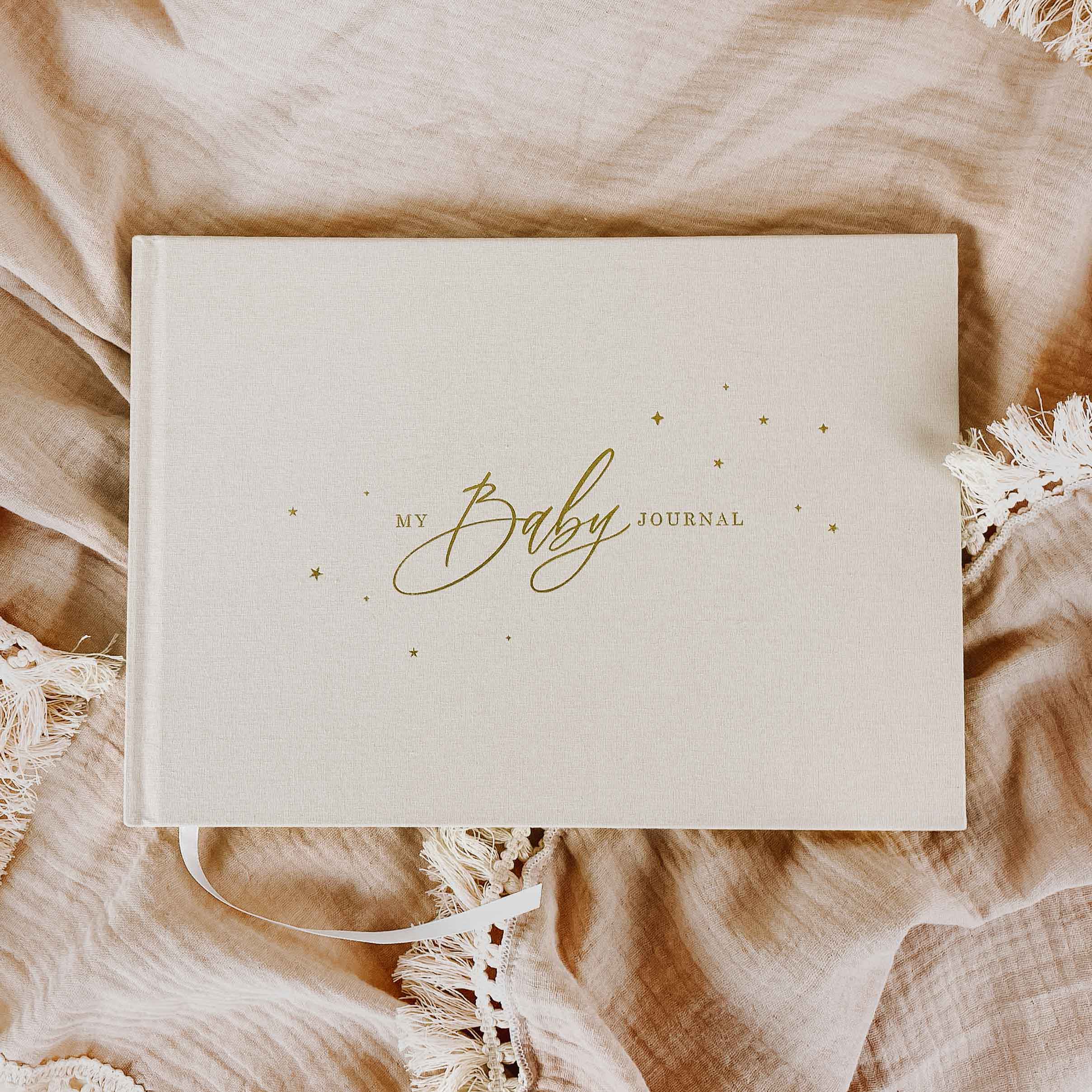 My Baby Journal (Ivory) newborn keepsake memory book gift by Blush And Gold