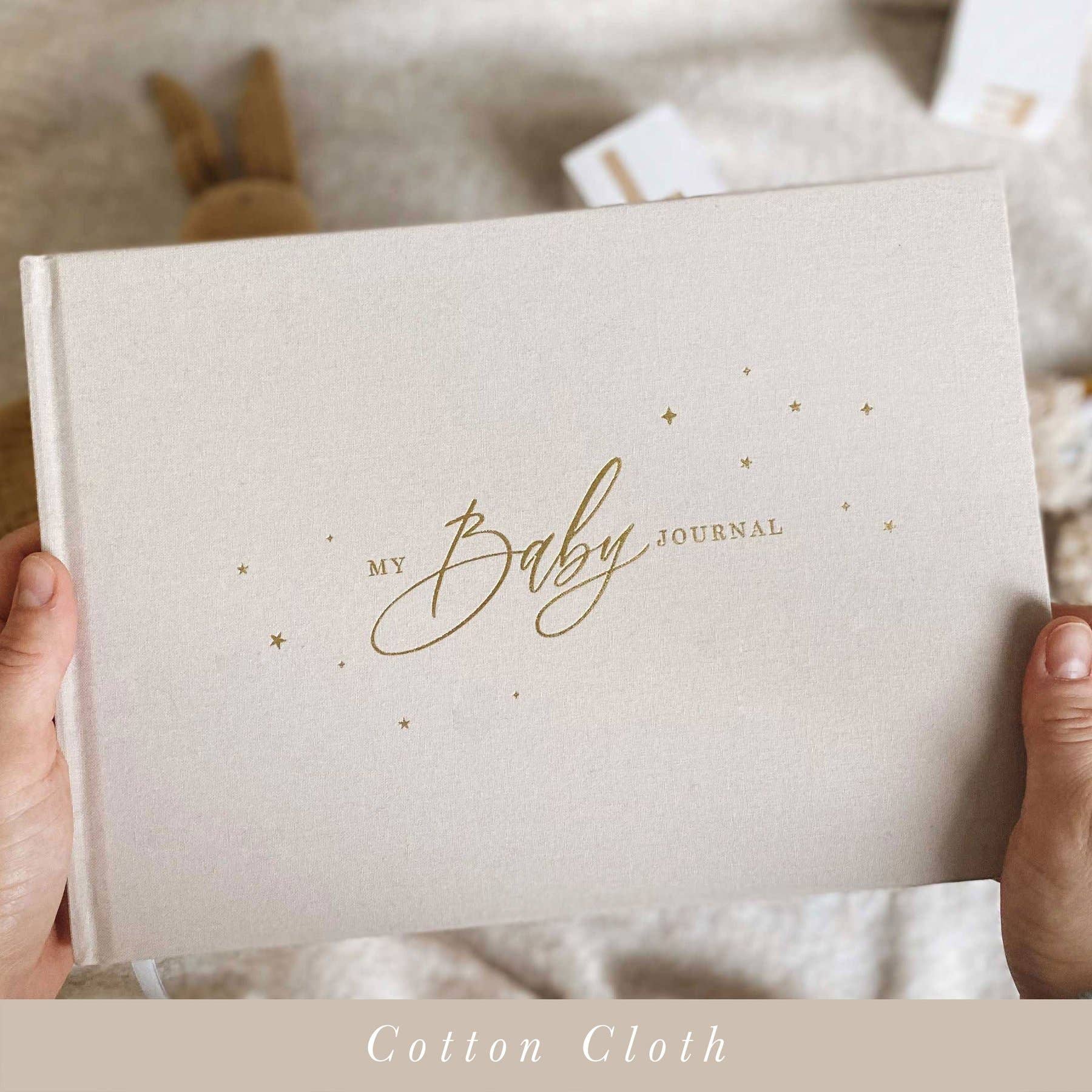 My Baby Journal (Ivory) newborn keepsake memory book gift by Blush And Gold