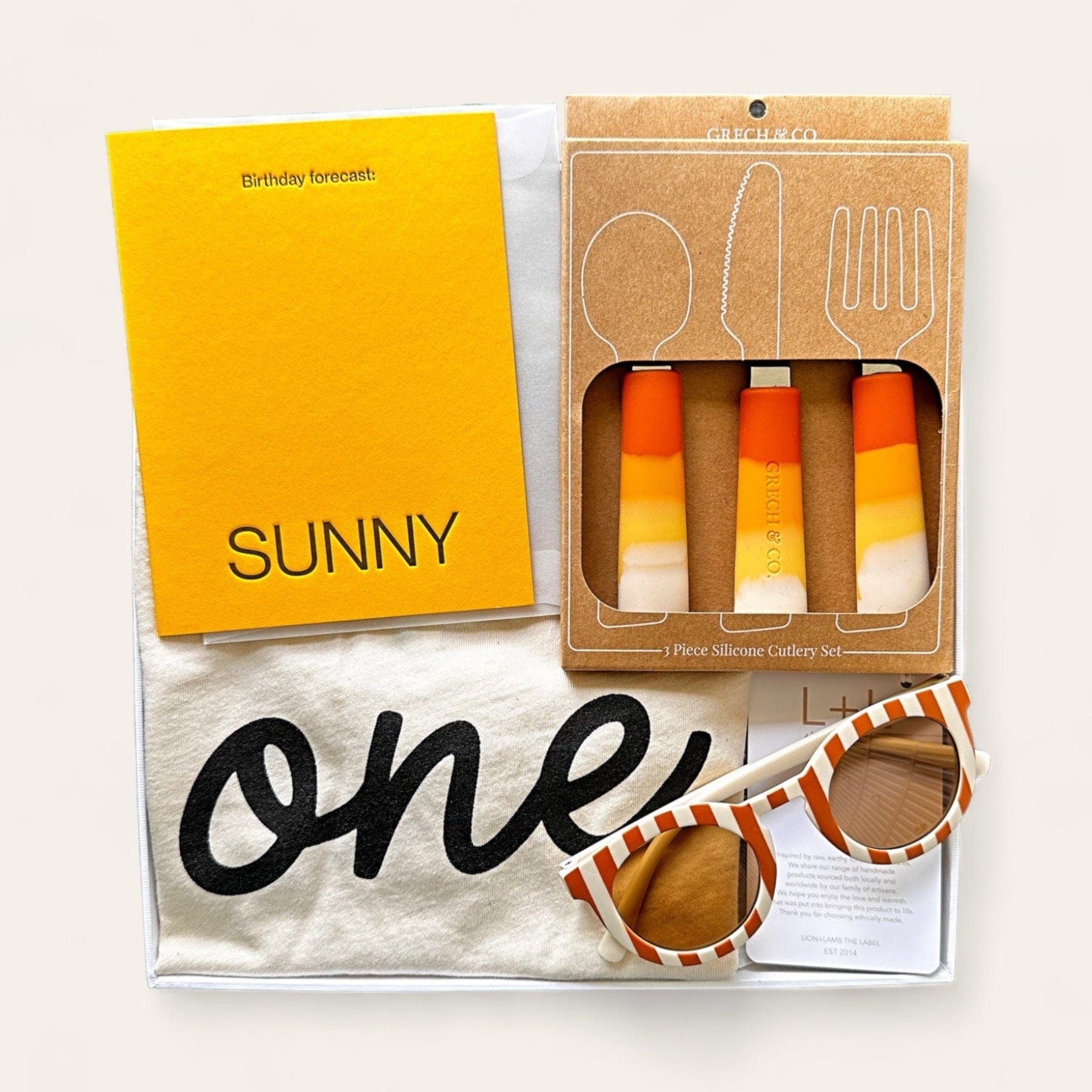 One " Orange" - Gift Box for One Year Old by Claya