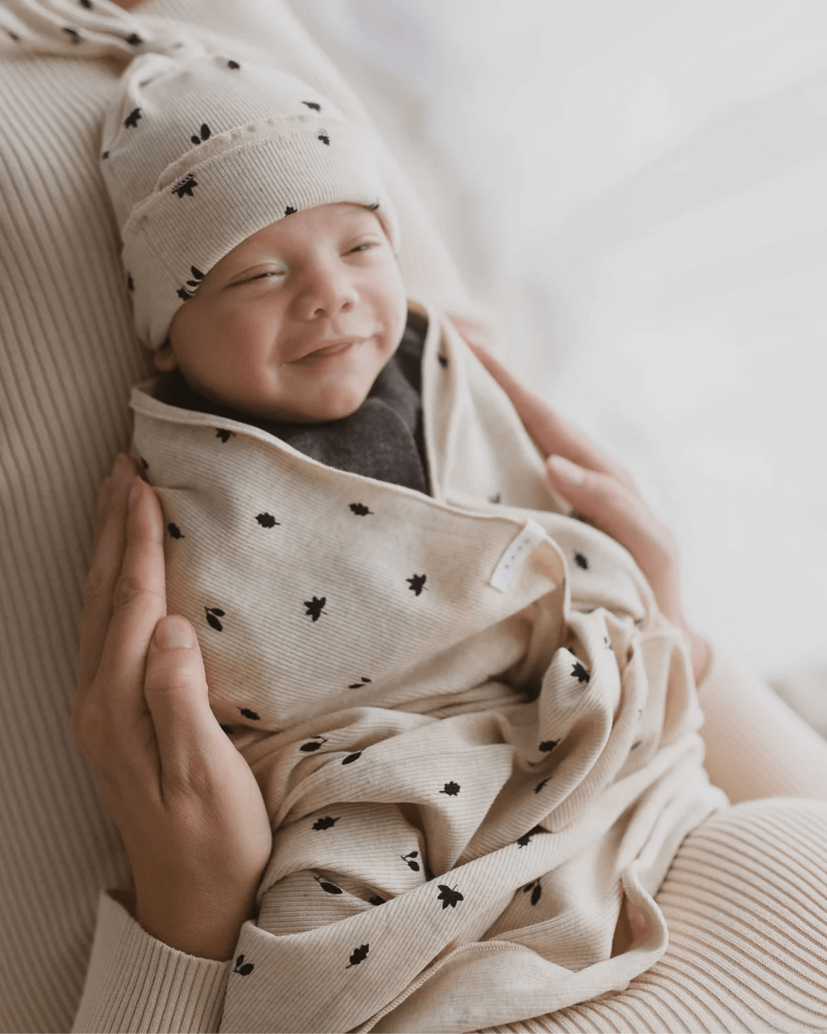 Organic Cotton Baby Swaddle Blanket - in 5 Colours by Susukoshi