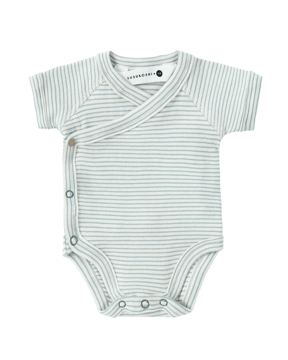 Organic Cotton Kimono Baby Suit - 7 Colours Seashore by Susukoshi