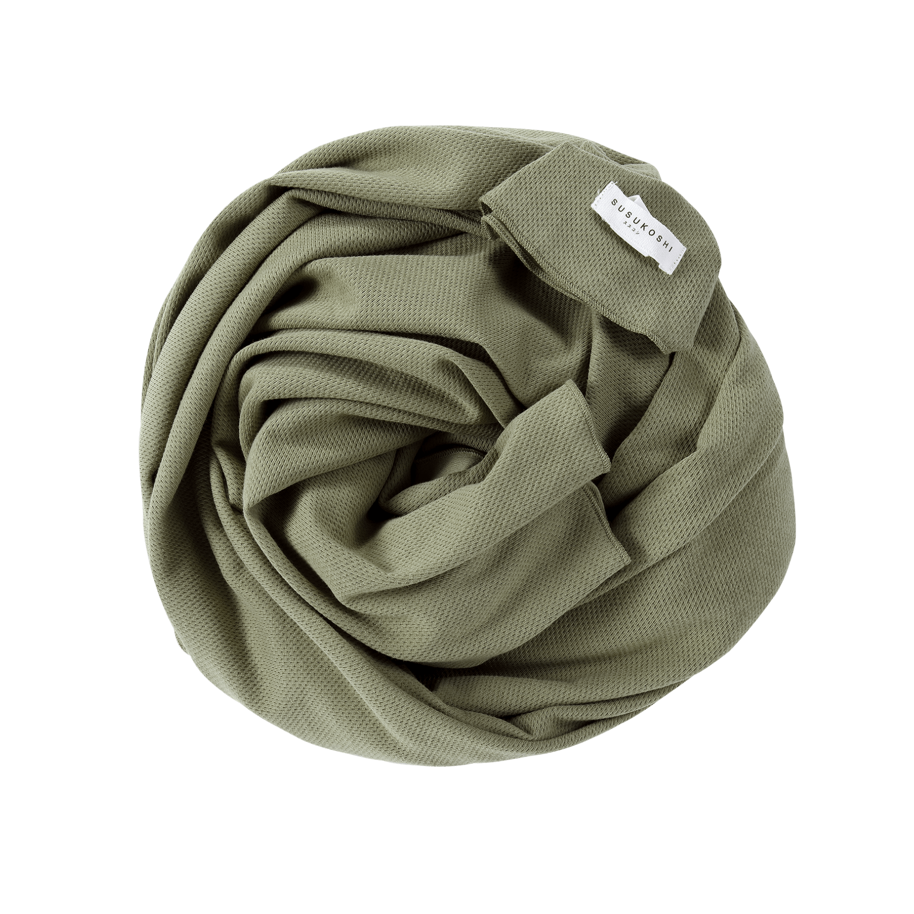 organic cotton swaddle blankets in 3 colours Moss Pointelle by Susukoshi