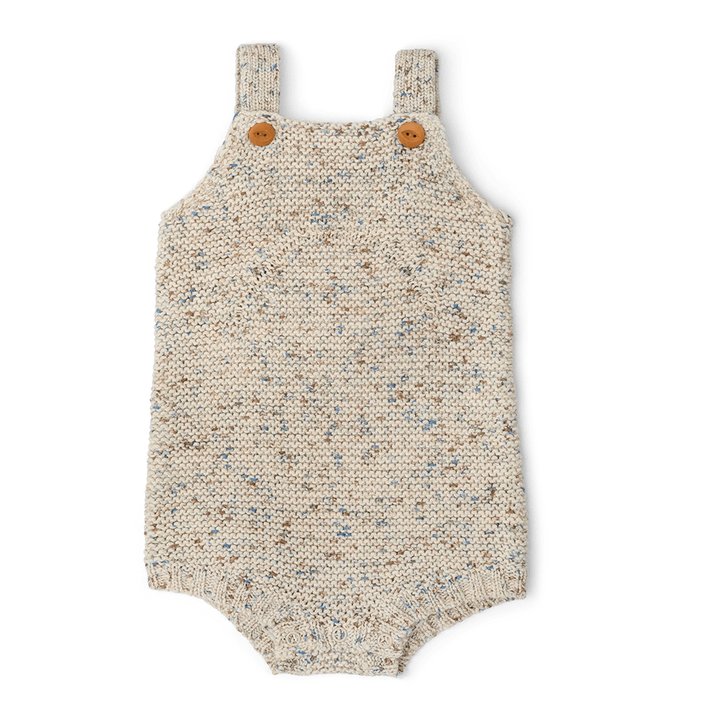 Organic Funfetti Romper in Sea by Grown