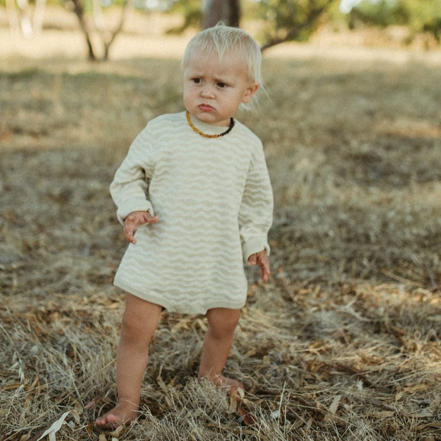 Organic Knit Baby Romper - River by Grown Clothing