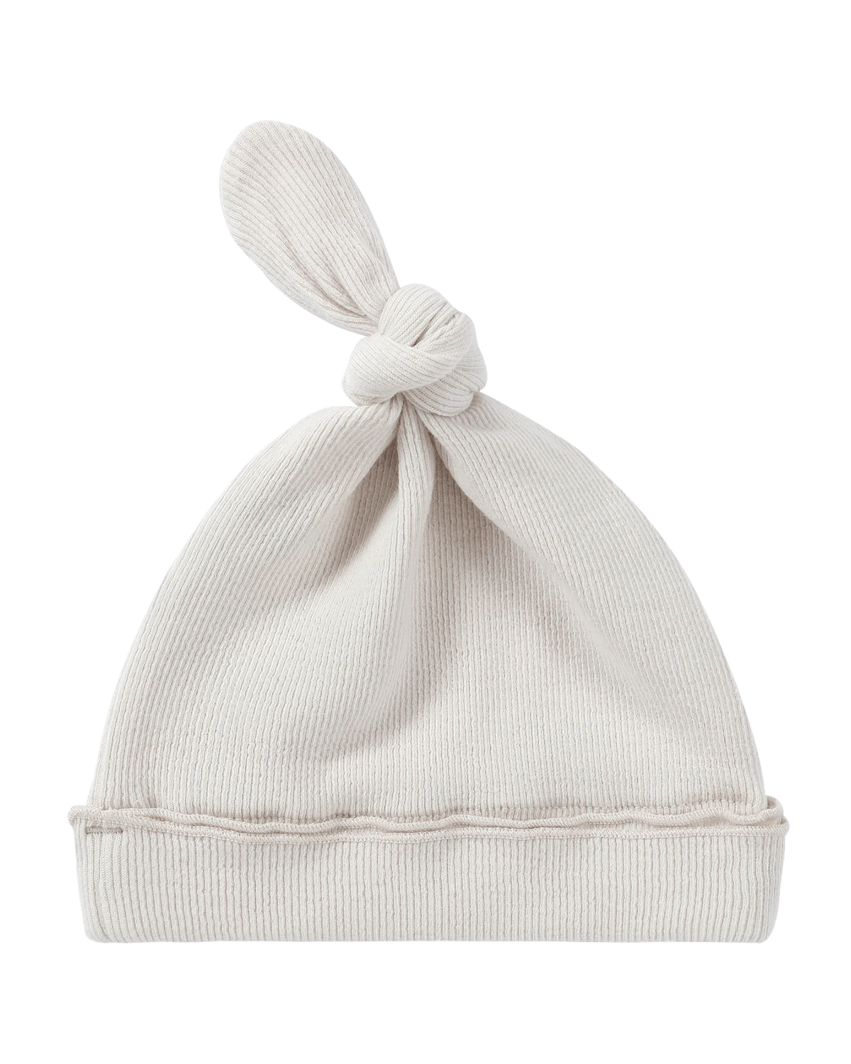 Organic Knotted Baby Hat - EggShell and Salt by Susukoshi