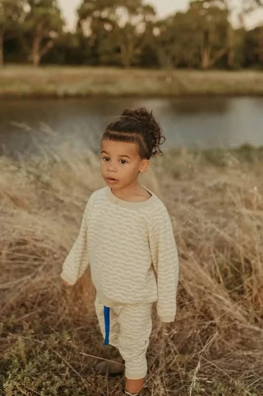 Organic Raglan Baby Pullover - River by Grown Clothing