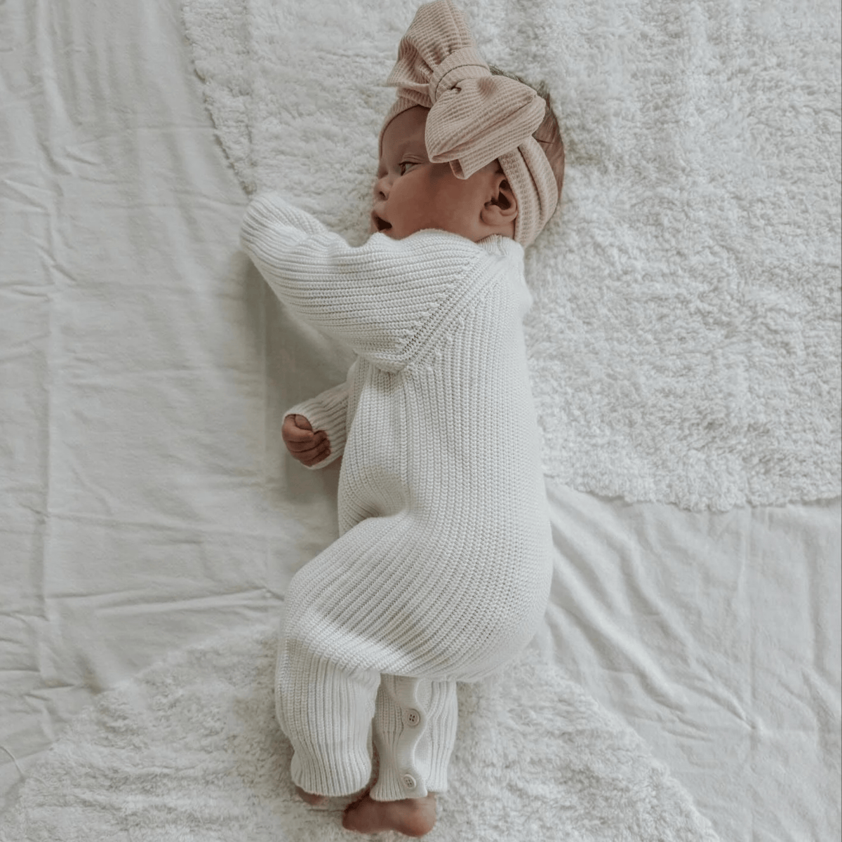 Petite & Co Long Ribbed Romper – Milk by Petite and Co