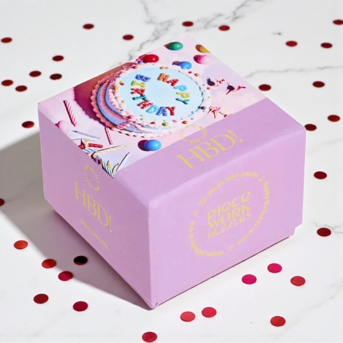 Piecework Puzzles HBD! Mini Jigsaw Puzzle by Piecework Puzzles