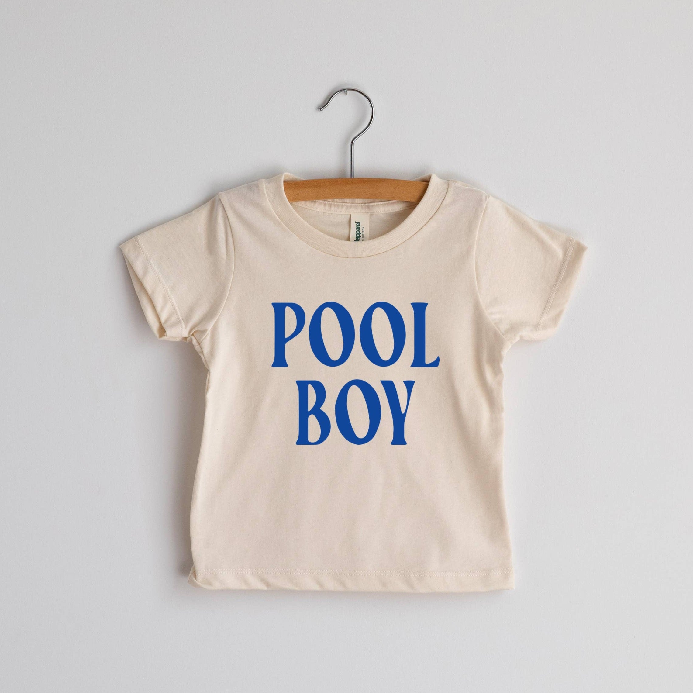 Pool Boy Cream Organic Baby & Kids Tee: 2T by Gladfolk
