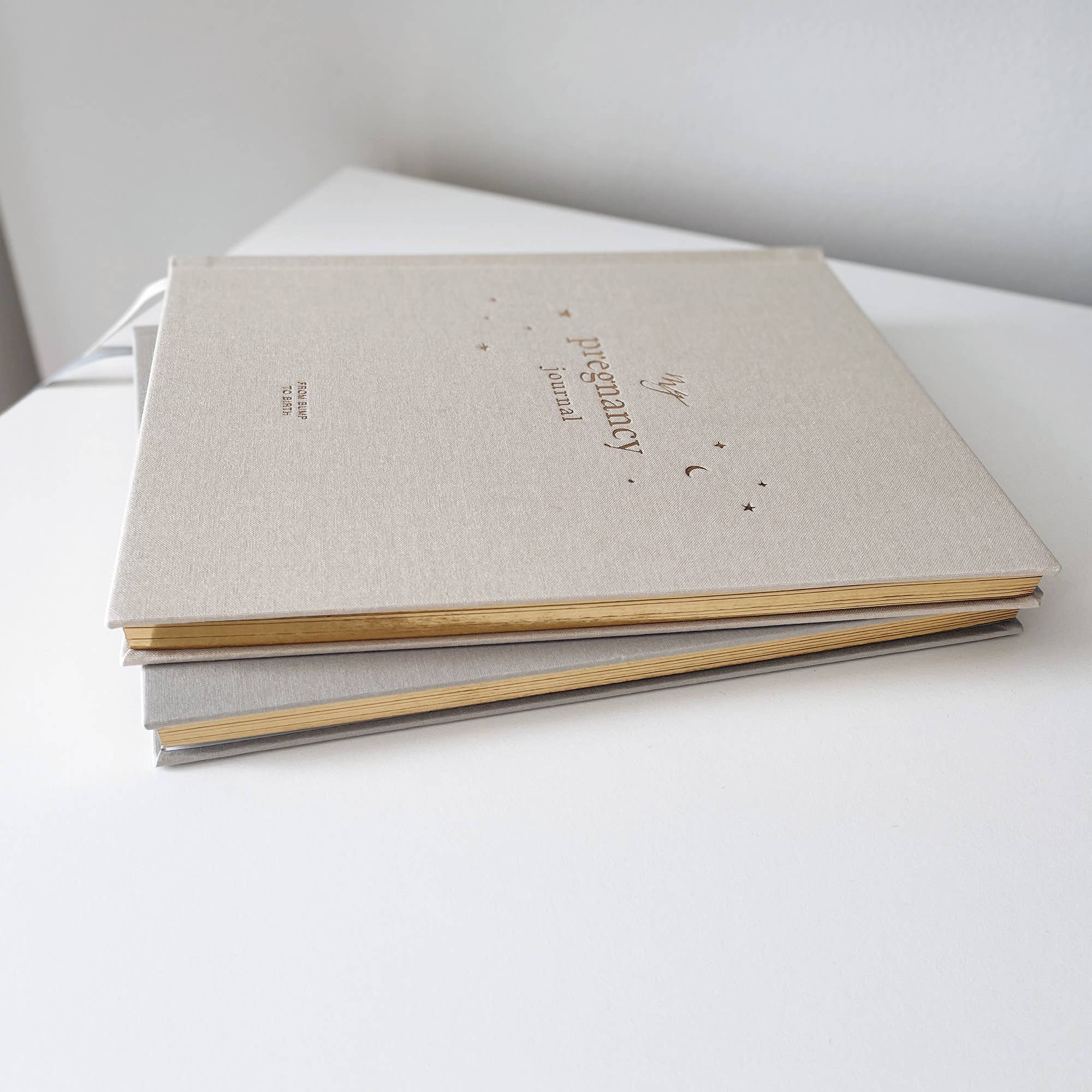 Pregnancy Journal (Pearl) - keepsake parents to be journal by Blush And Gold