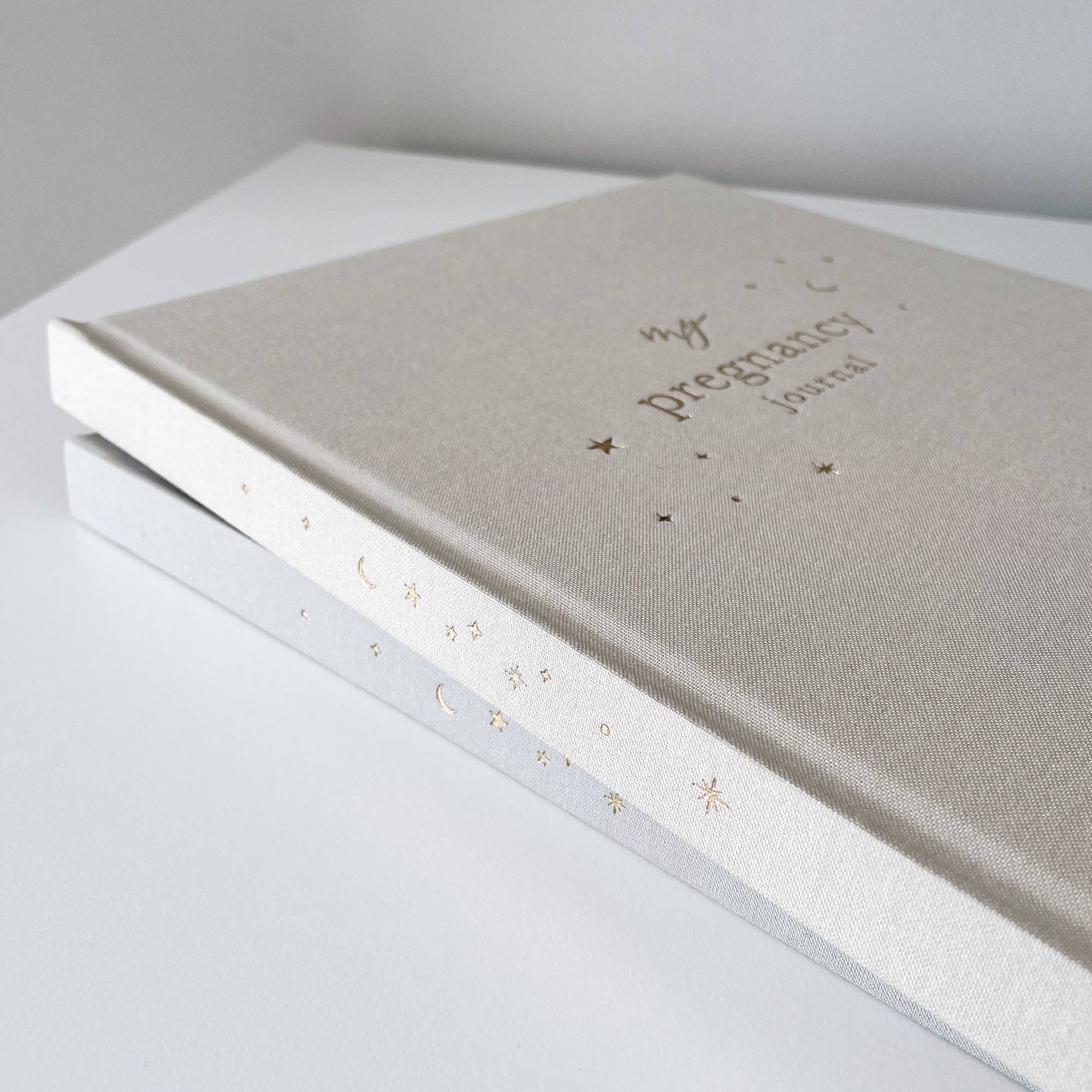 Pregnancy Journal (Pearl) - keepsake parents to be journal by Blush And Gold