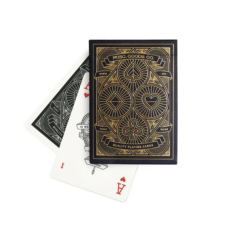 Premium Black Playing Cards by Misc Goods Co.