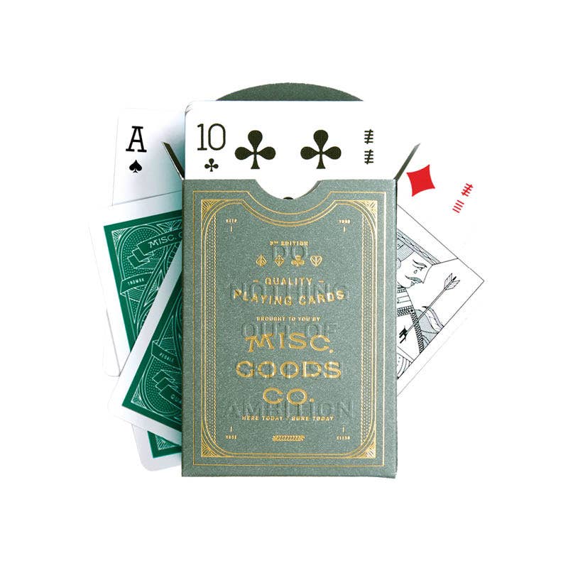 Premium Cacti Playing Cards by Misc Goods Co.