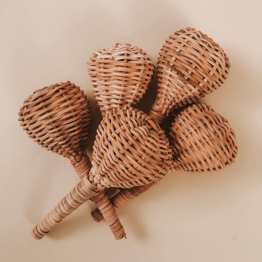 rattan rattle by Lion and Lamb