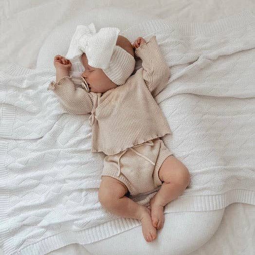 RIBBED KIMONO SET | OAT 0000 by Petite + Co