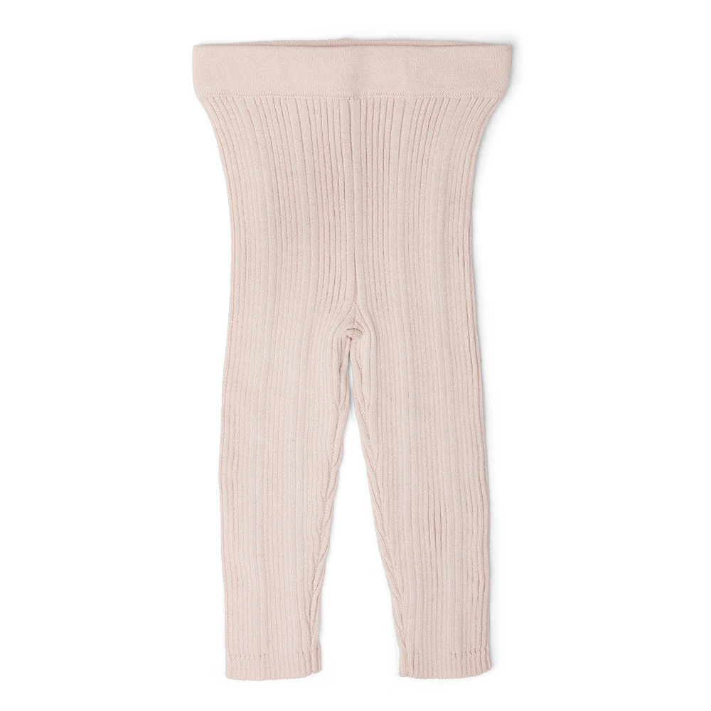 Ribbed Organic Leggings in Pink Salt by Grown