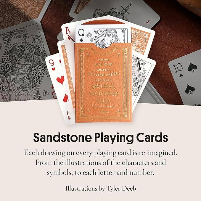 Sandstone Playing Cards | Unique Illustration and Symbols by Misc Goods Co.