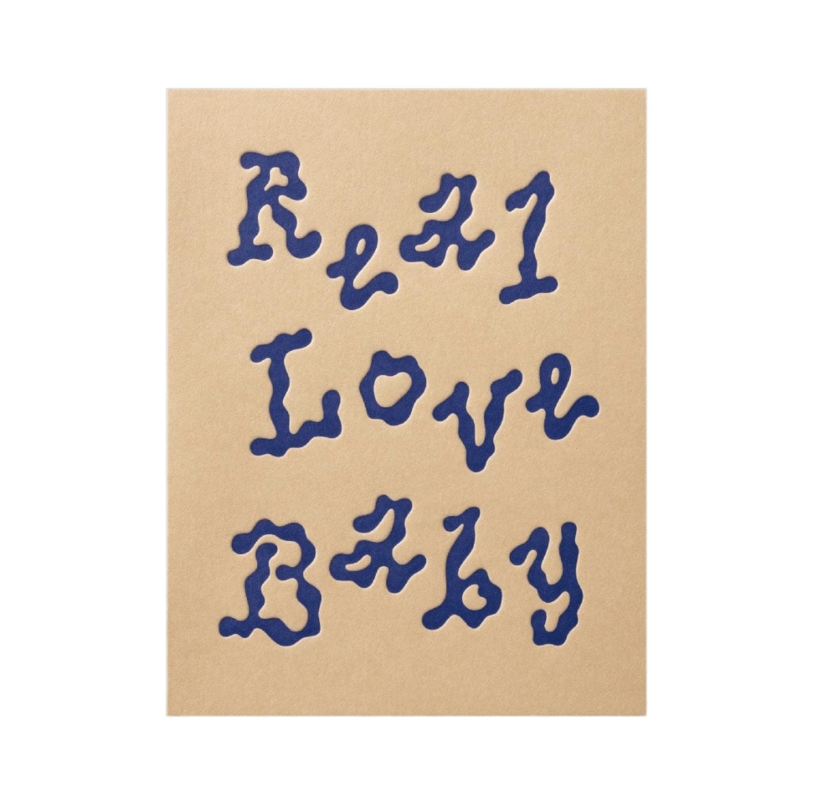 Short Talk Gifting Card Mindfully Made in Melbourne Real Love Baby by Short Talk
