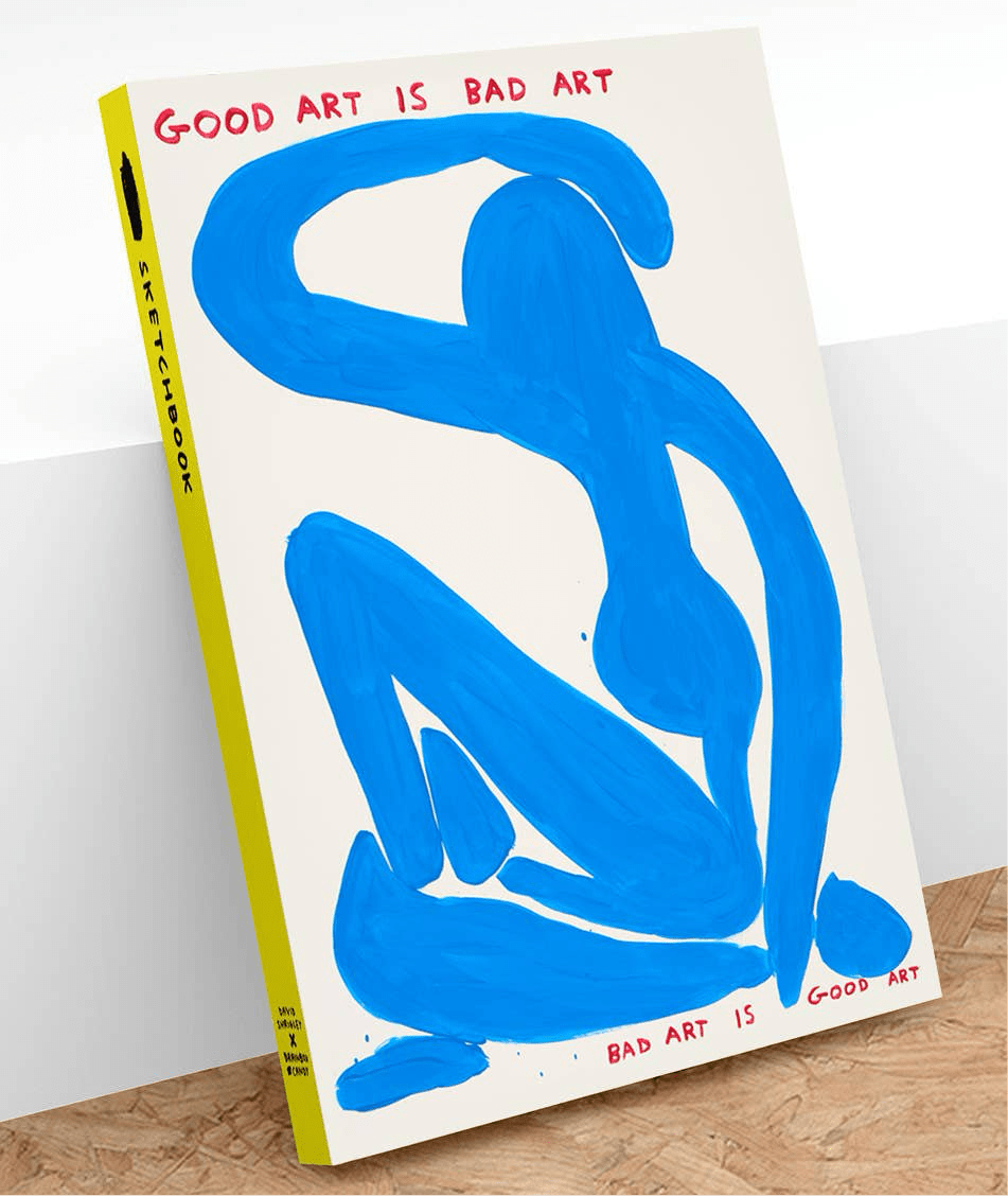 Shrigley Art Sketchbook - Good Art Is Bad Art by David Shrigley x Brainbox Candy