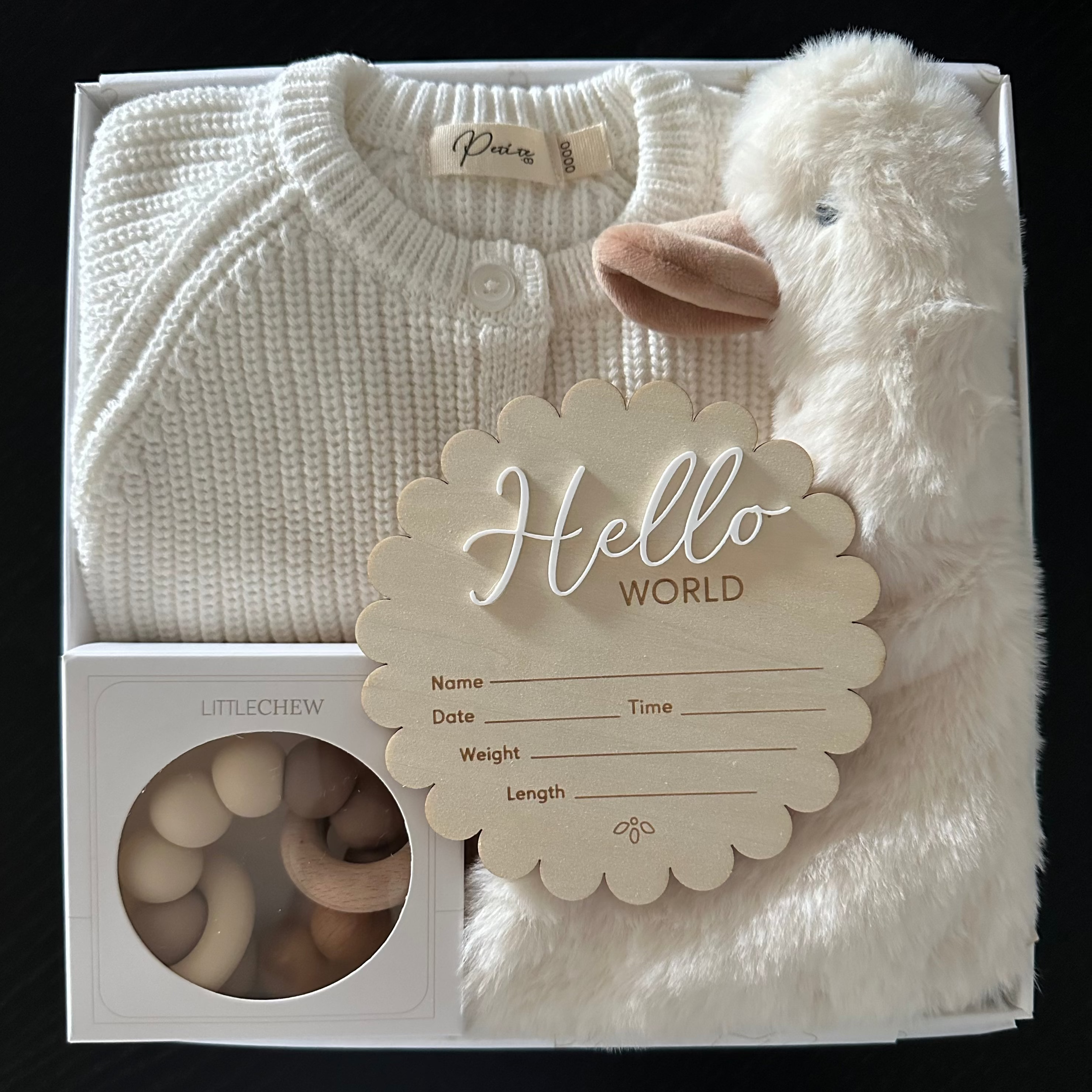 Soft Beginnings - Gender Neutral Newborn Gift Box by Claya