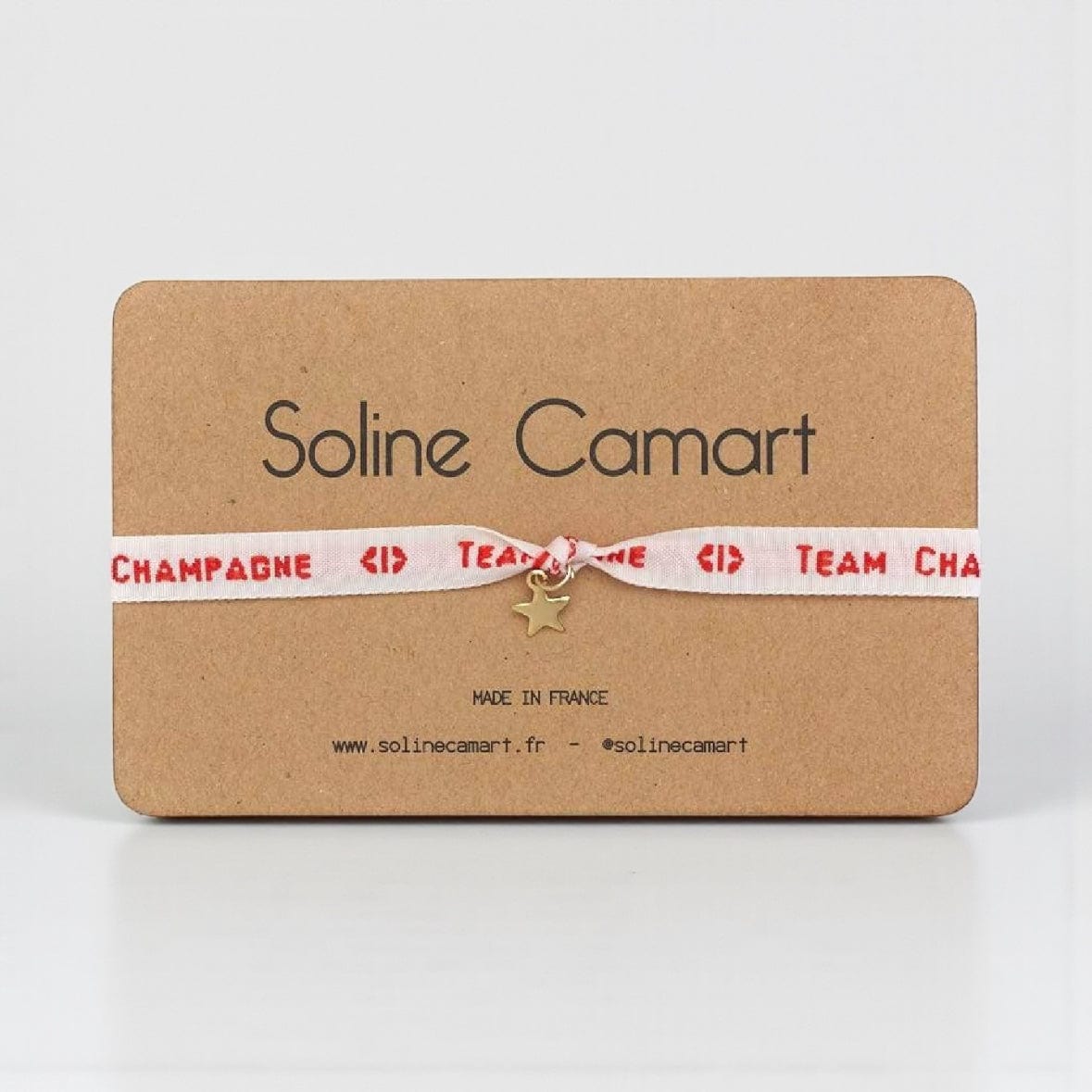 Soline Camart Team Champagne Bracelet with Golden Star by Soline Camart