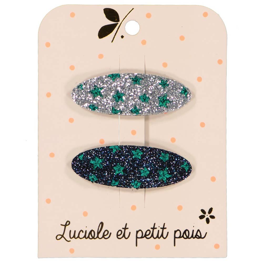 Star hair clips — Blue — 5 for the price of 3 [-27%] by Luciole et Petit Pois