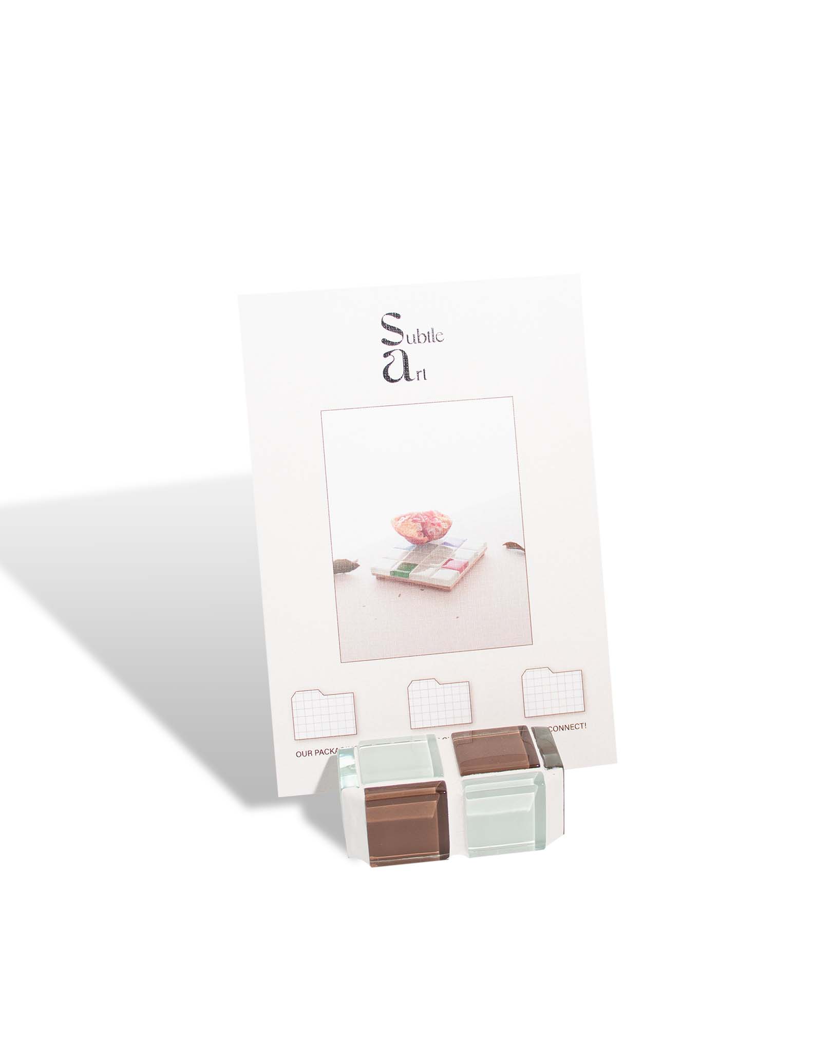 Subtle Art Studio Mini Tile Picture Stand Classic Milk Chocolate by Subtle Art Studios