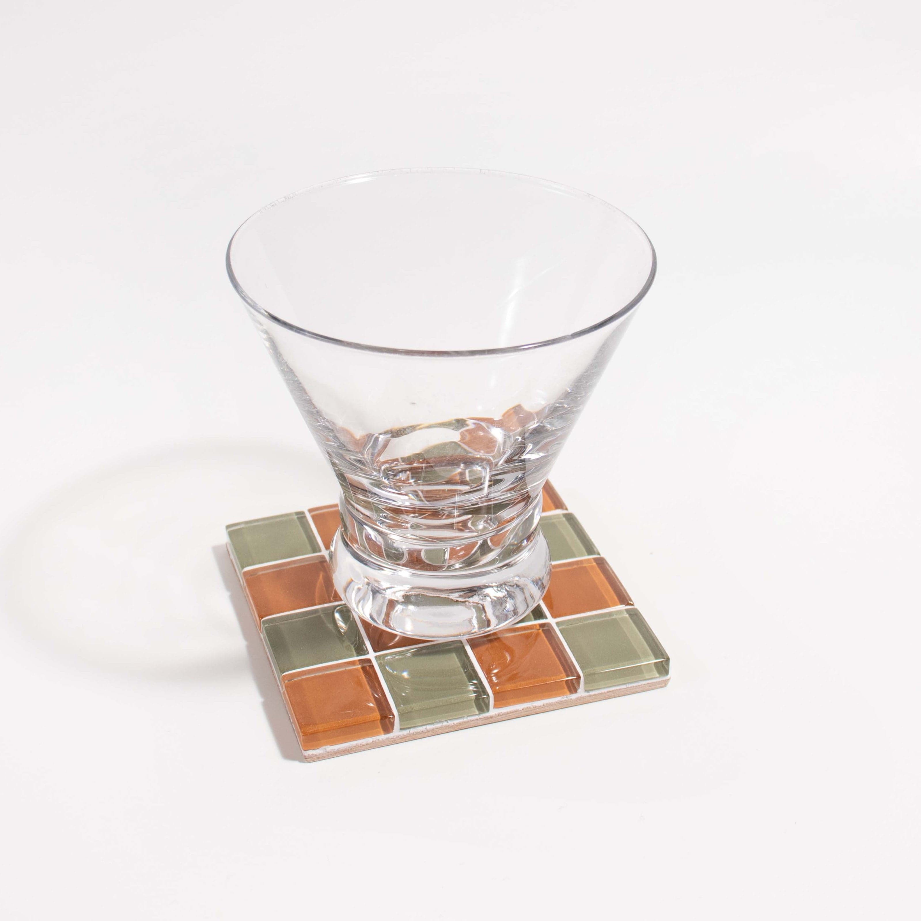 Subtle Art Studios Glass Tile Coasters - 22 colours Autumn Garden by Subtle Art Studios