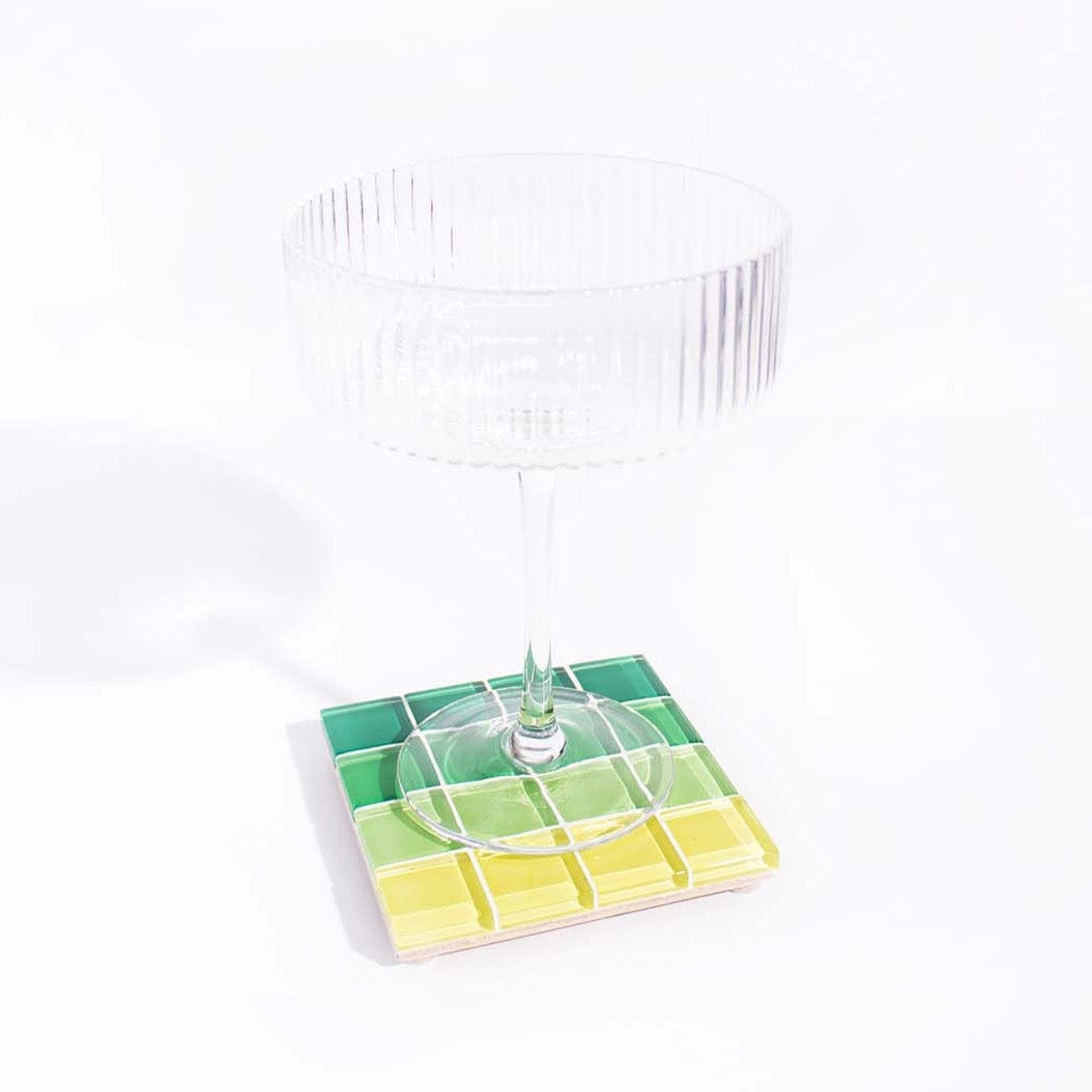 Subtle Art Studios Glass Tile Coasters - 22 colours Ombre Forest by Subtle Art Studios