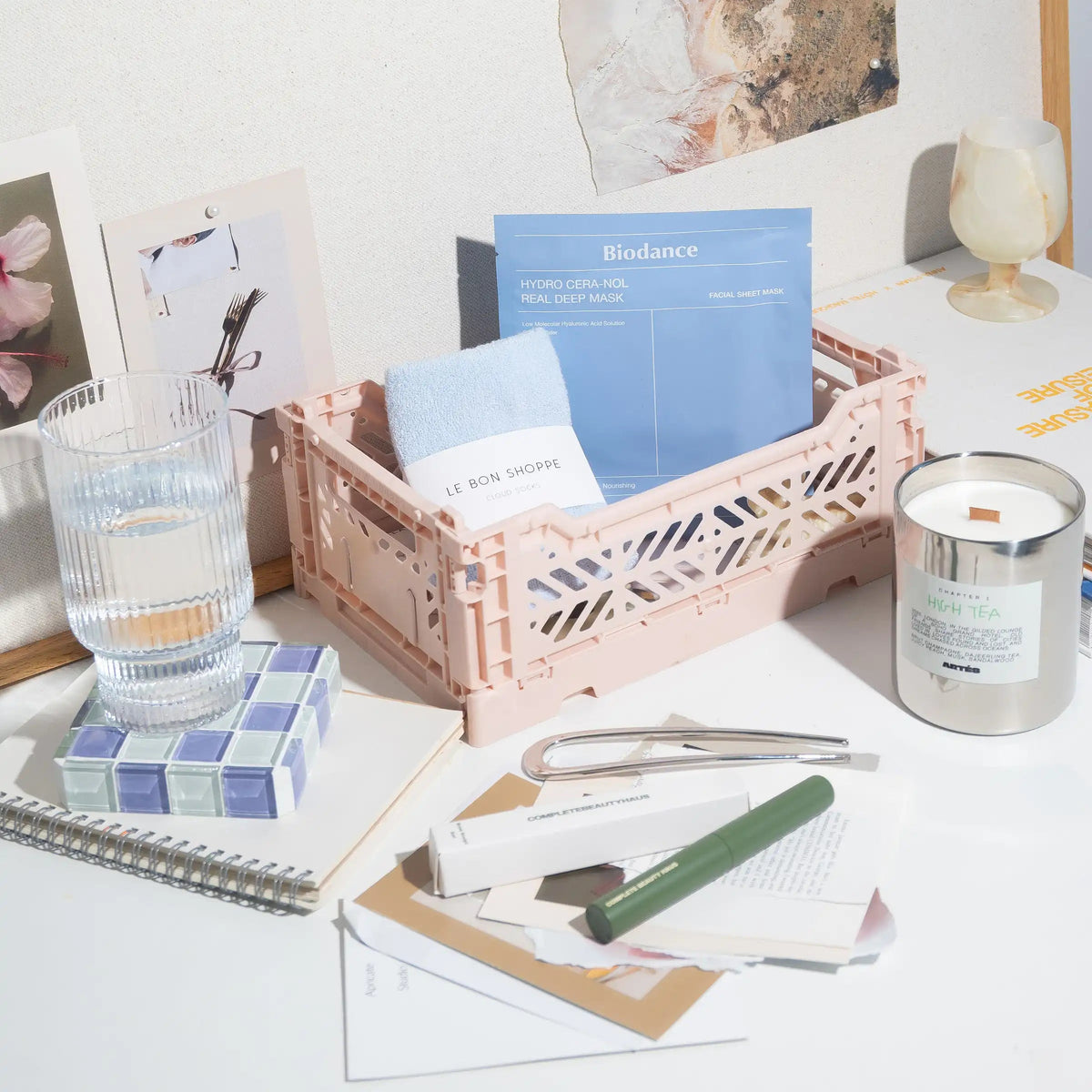 Subtle Art Studios Glass Tile Display Cube by Subtle Art Studios