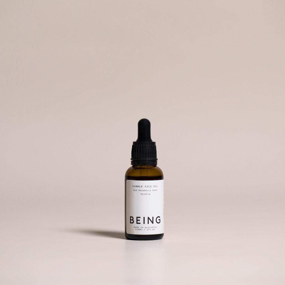 summer face oil by Being Skincare