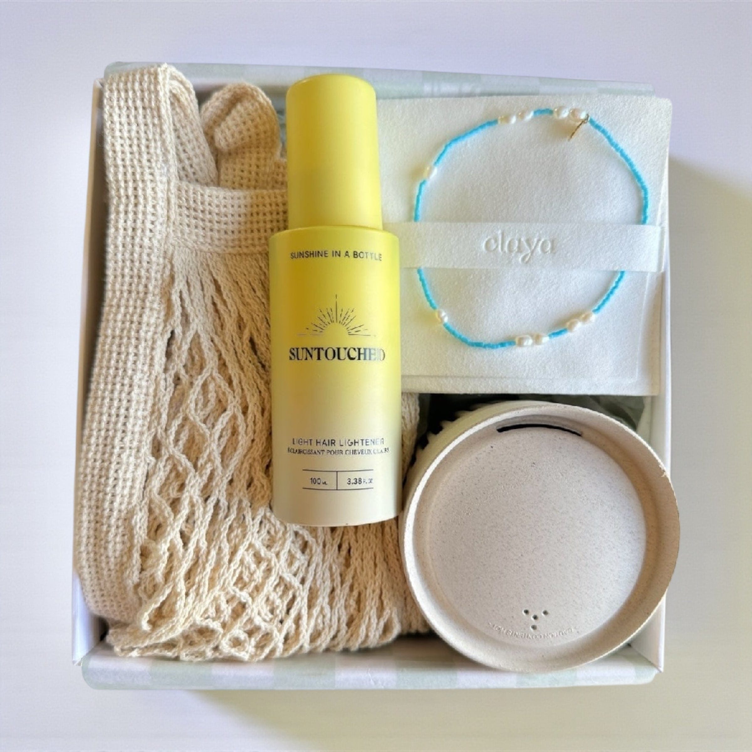 Sunkissed Gift Box for Her – Hair, Style & Sustainable Essentials LIGHT HAIR by Claya
