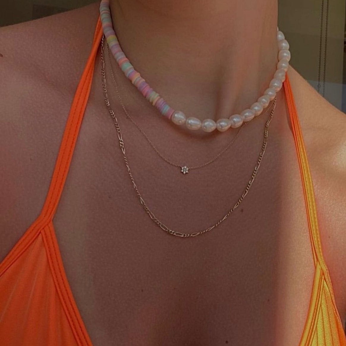 Surfs Up Necklace Pink by Mathe Jewellery