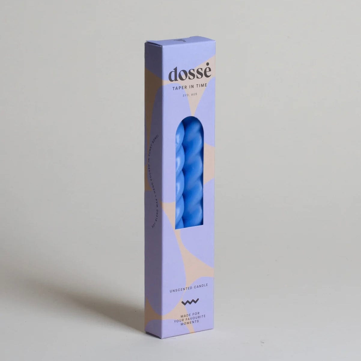 taper candle duo Blue Ivy by Dosse