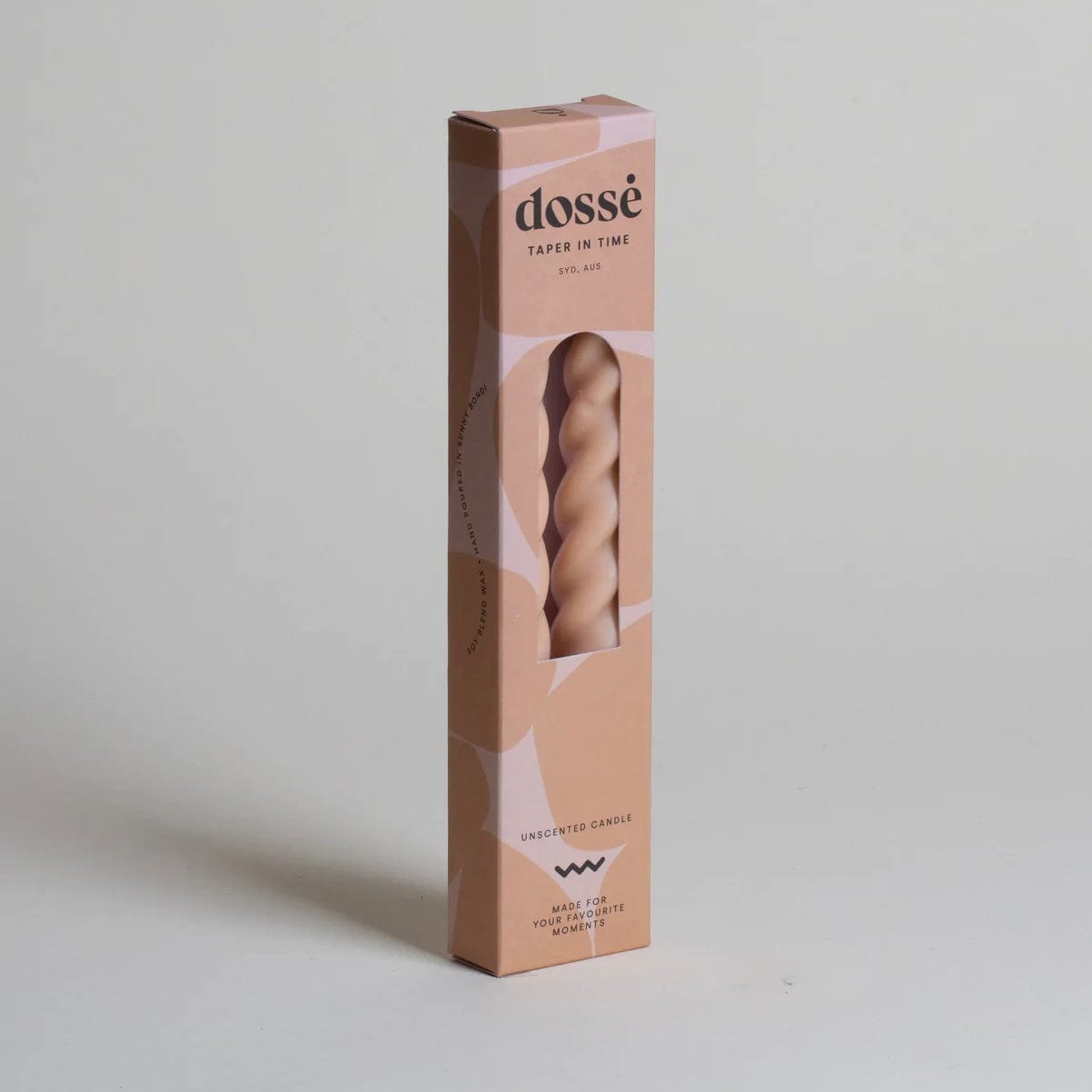 taper candle duo Nude by Dosse