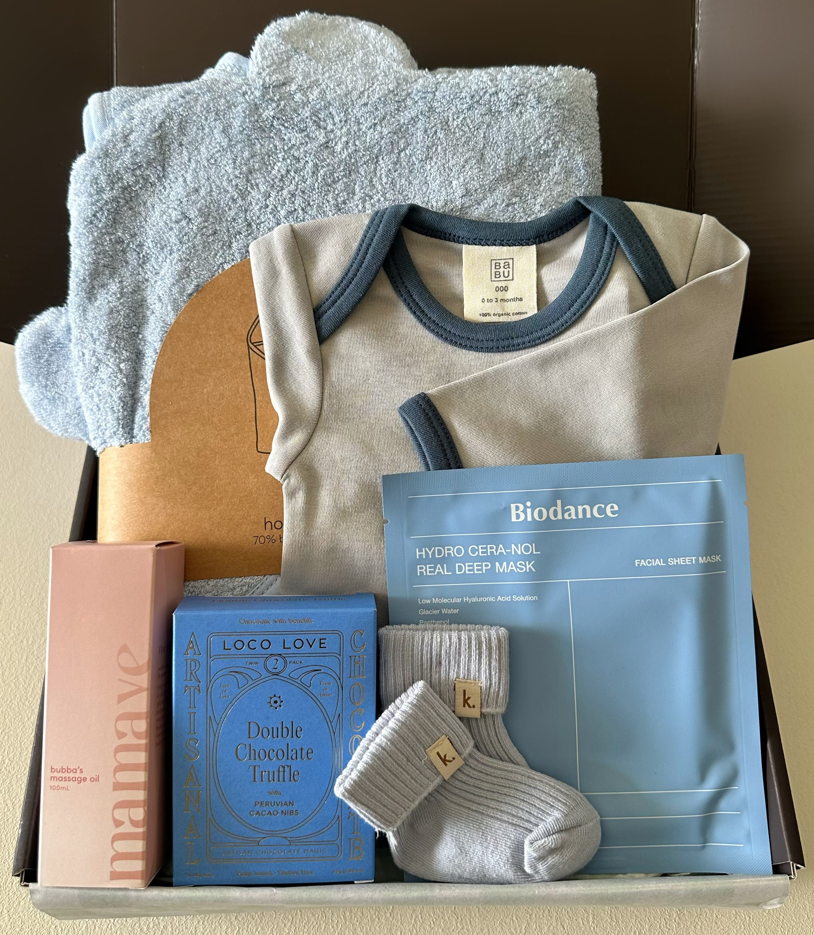 The New Routine - Mum & Baby Gift Box Sky by Claya