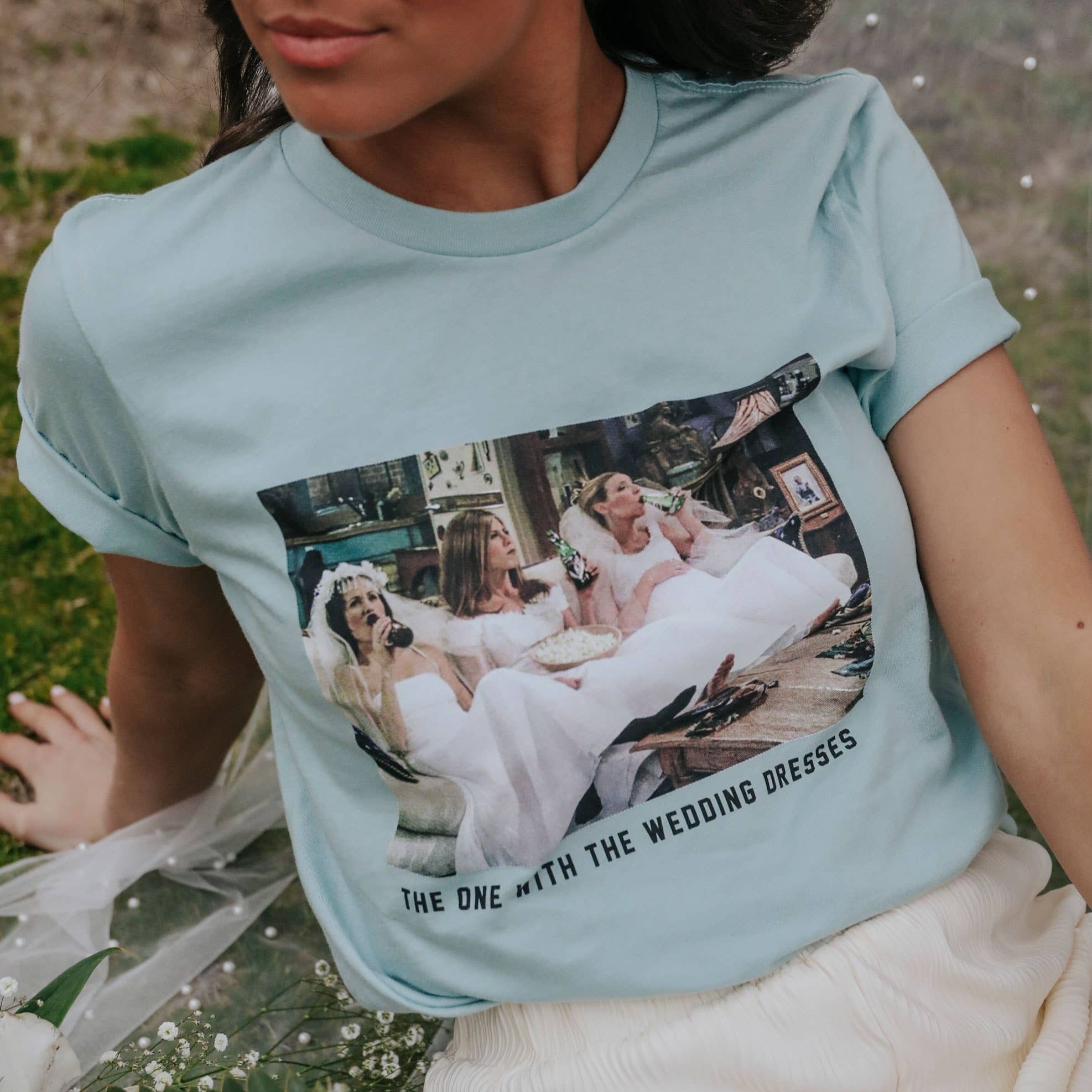 The One With The Wedding Dresses Graphic Tee: Large by FRIDAY + SATURDAY